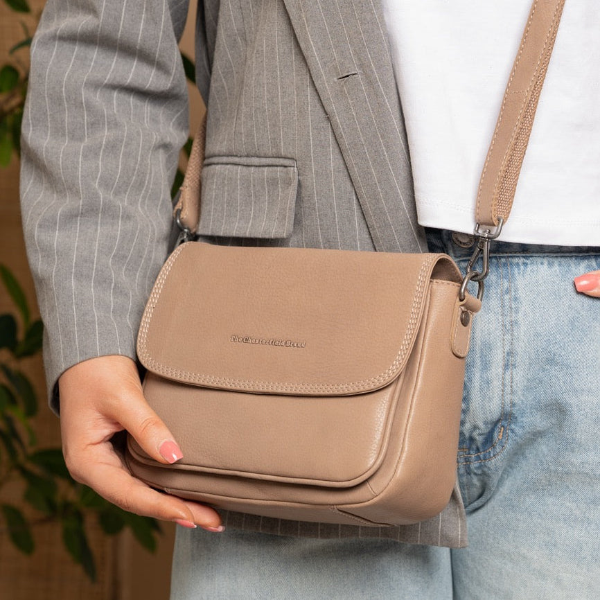 Miloa Axelväska #Färg_Taupe
