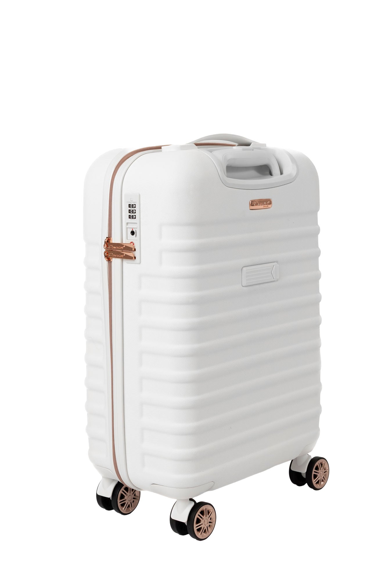 Pasadena Resväska 65 CM #Färg_Vit/Roséguld
