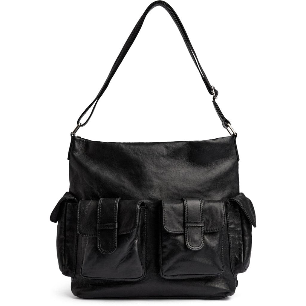 Powerfield Shoppingväska i fårskinn 34 CM #Färg_Svart