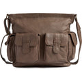Powerfield Shoppingväska i fårskinn 34 CM #Färg_Mörk taupe