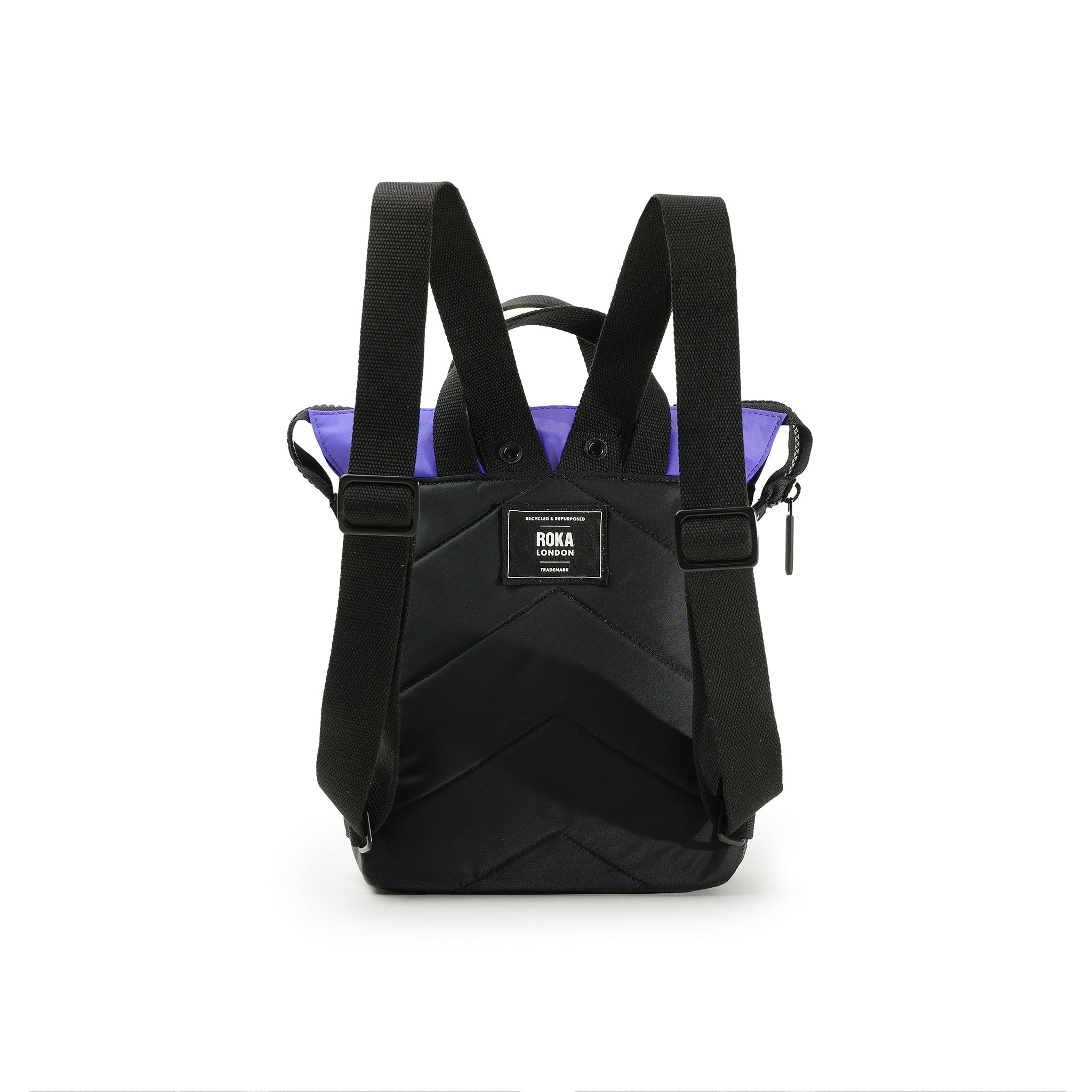 ROKA London - Bantry S ryggsäck Creative Waste #Färg_Black/Simple_Purple