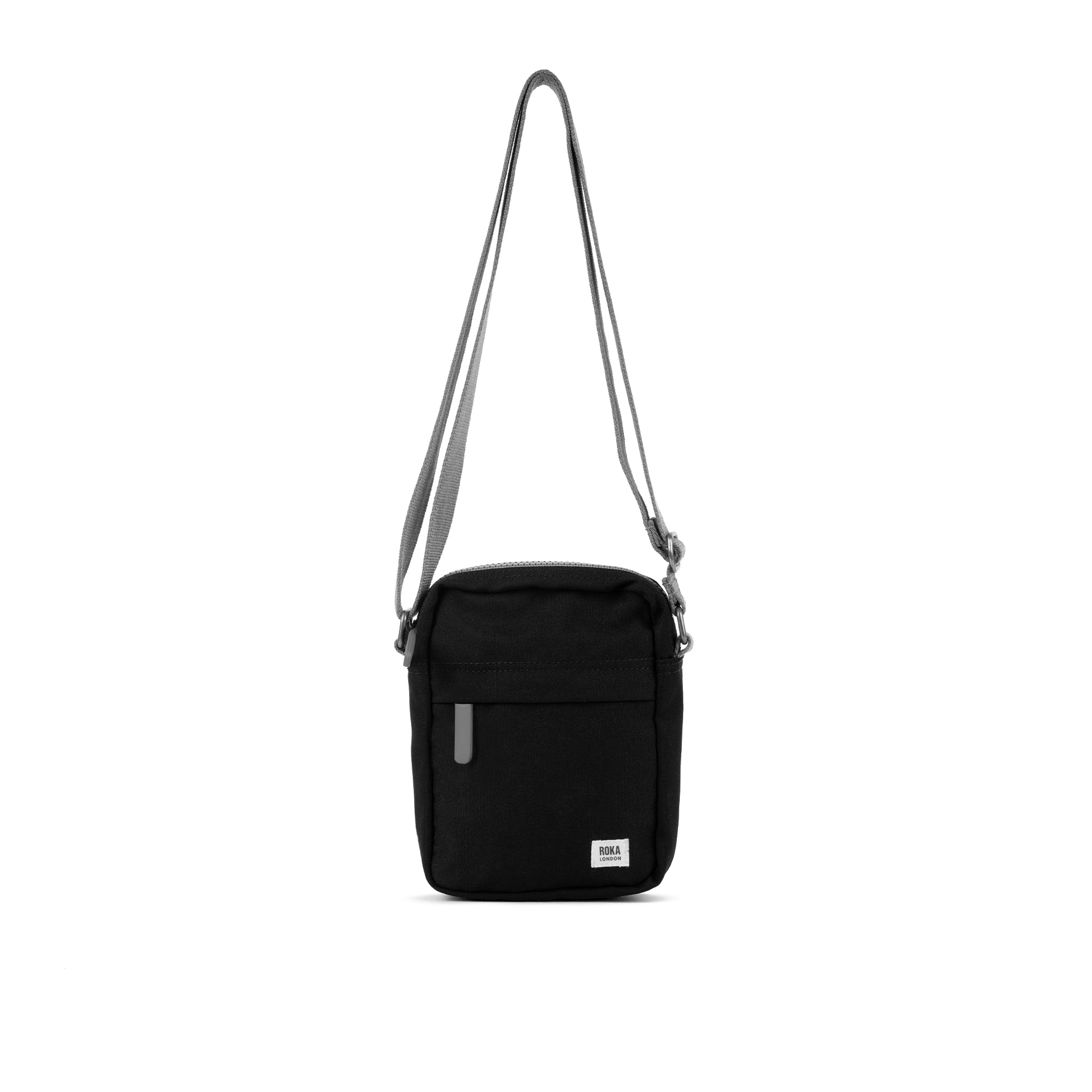 ROKA London - Bond S crossbody-väska med ficka #Färg_Ash