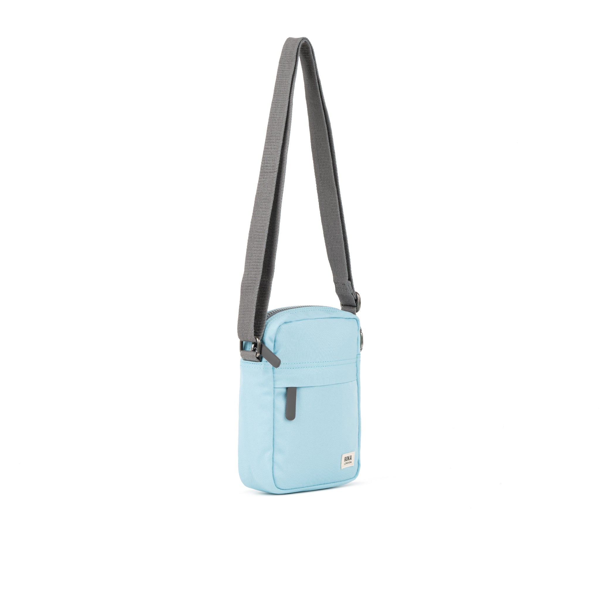 ROKA London - Bond S crossbody-väska med ficka #Färg_Ice