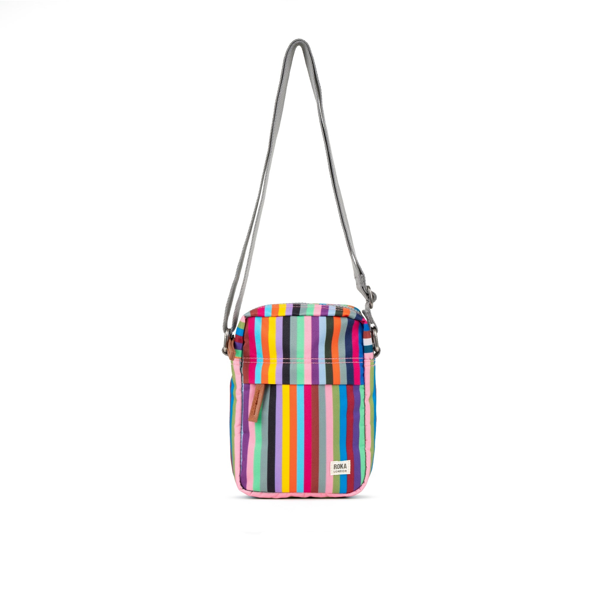 ROKA London - Bond S crossbody-väska med ficka #Färg_Multi_Stripe