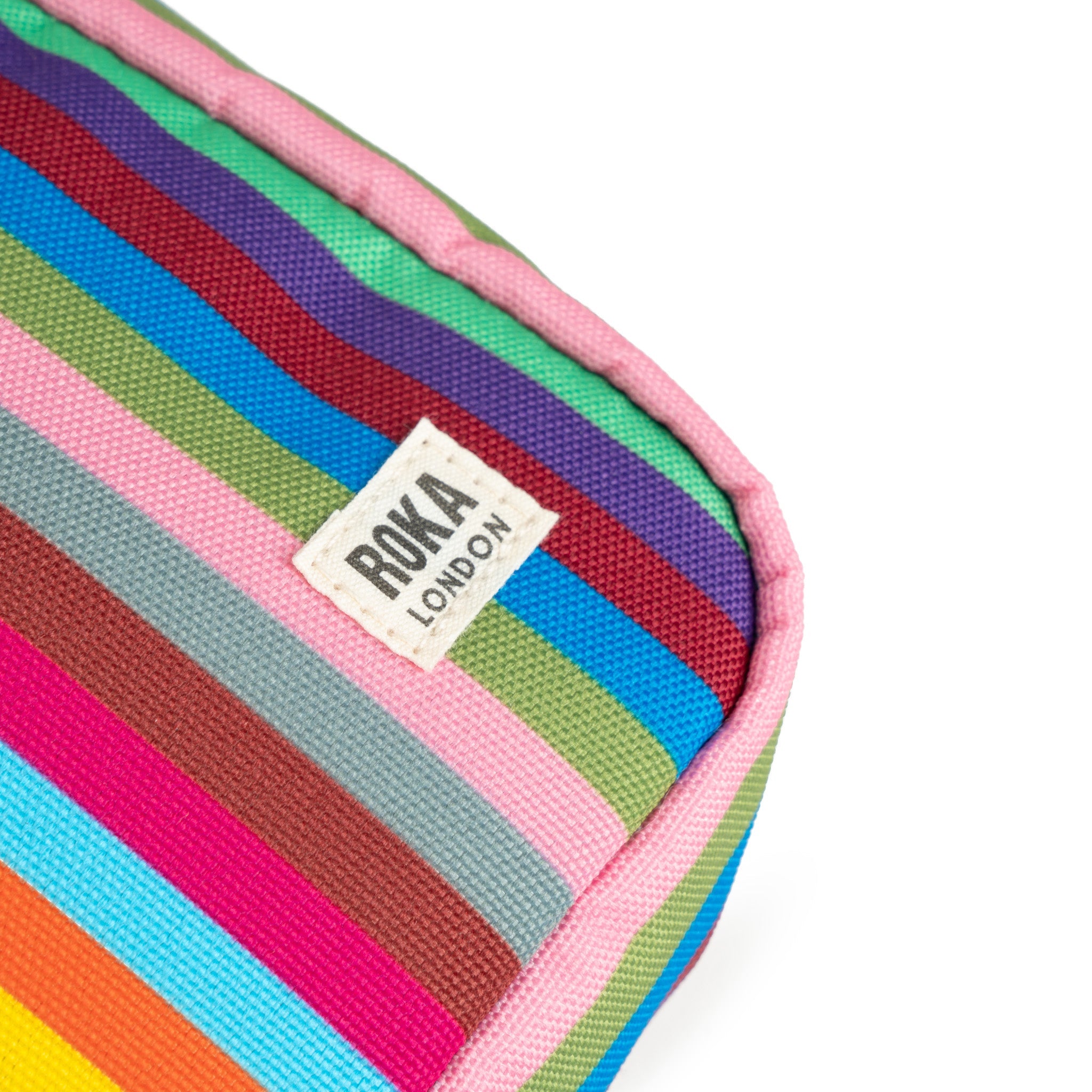 ROKA London - Bond S crossbody-väska med ficka #Färg_Multi_Stripe