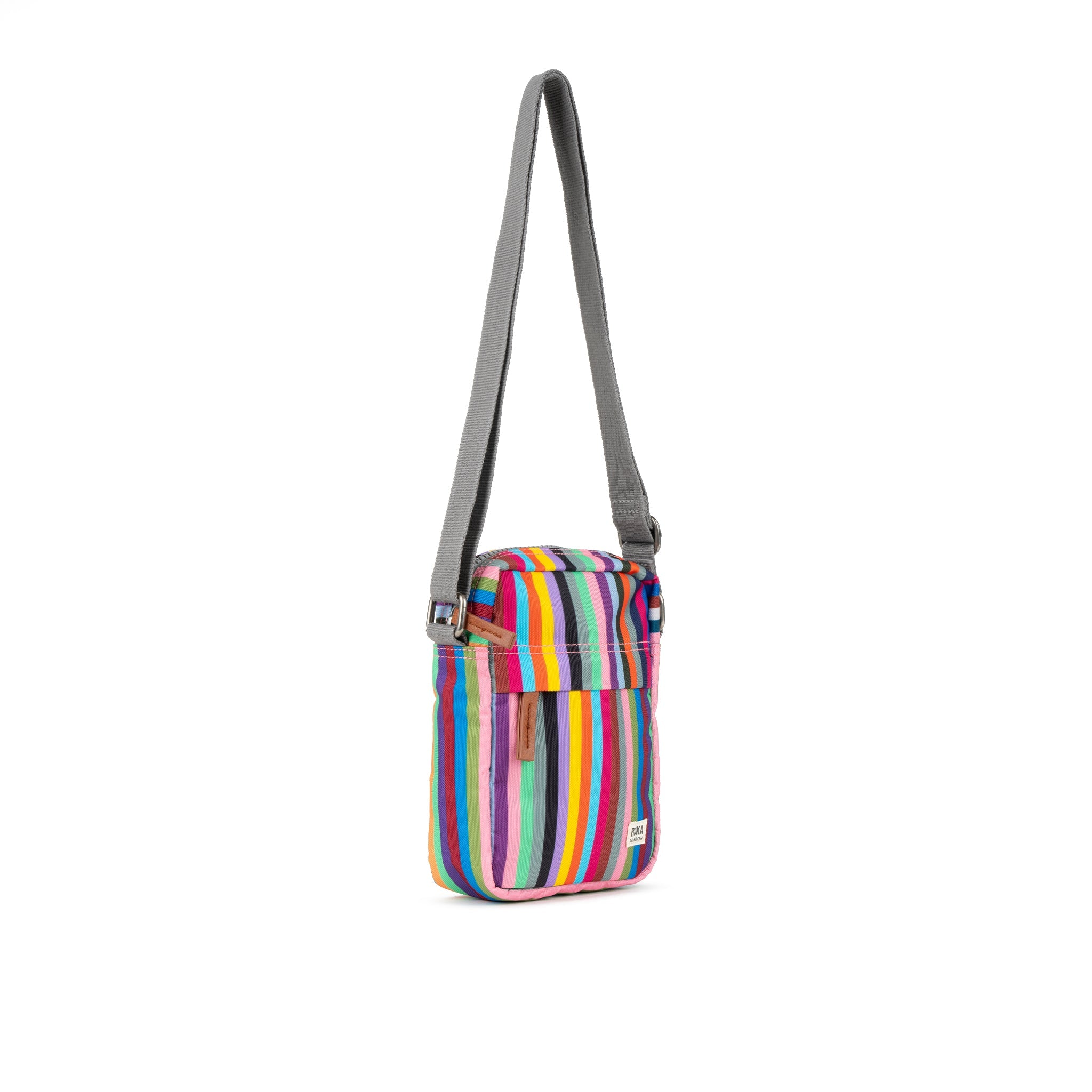 ROKA London - Bond S crossbody-väska med ficka #Färg_Multi_Stripe