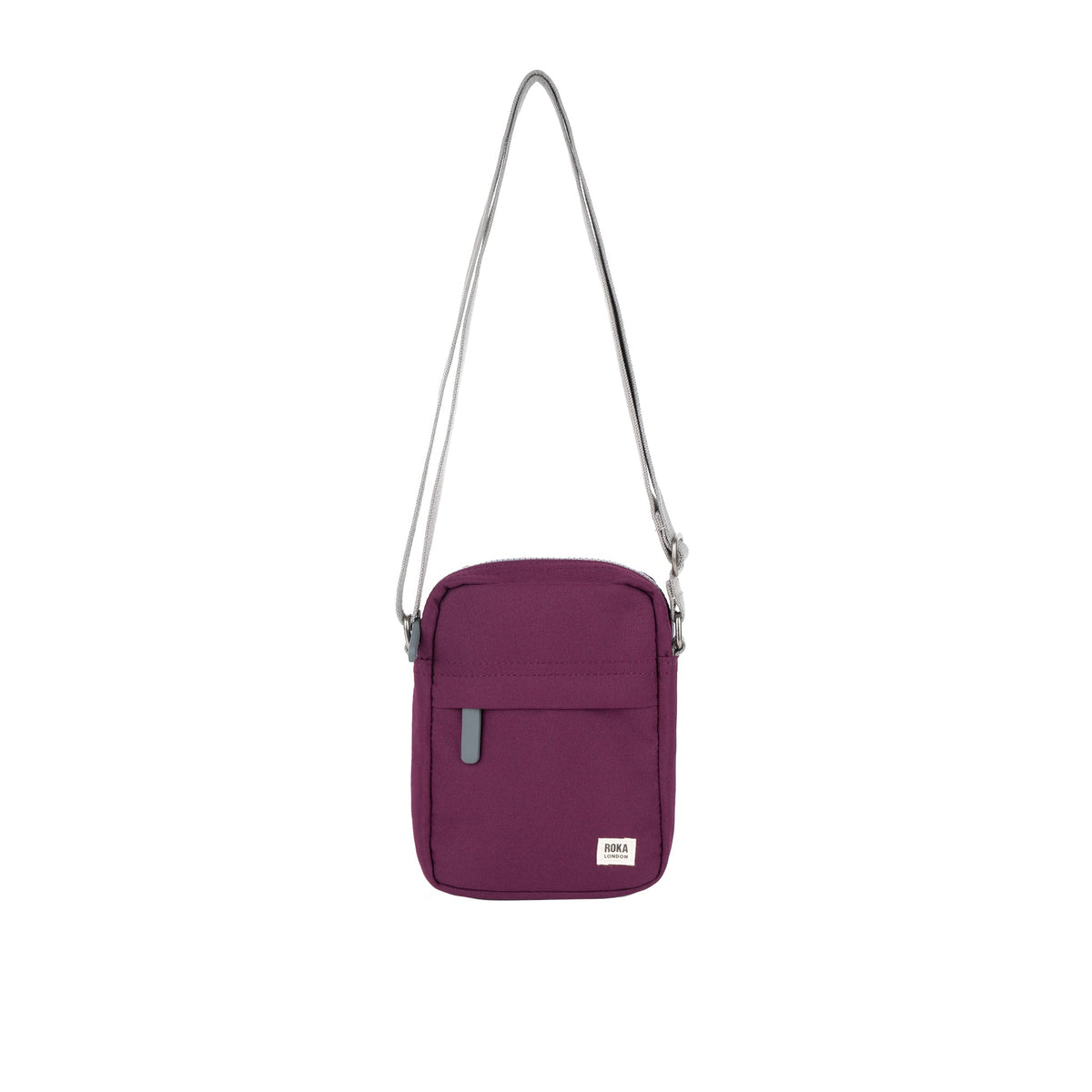 ROKA London - Bond S crossbody-väska med ficka #Färg_Cherry_Lacquer