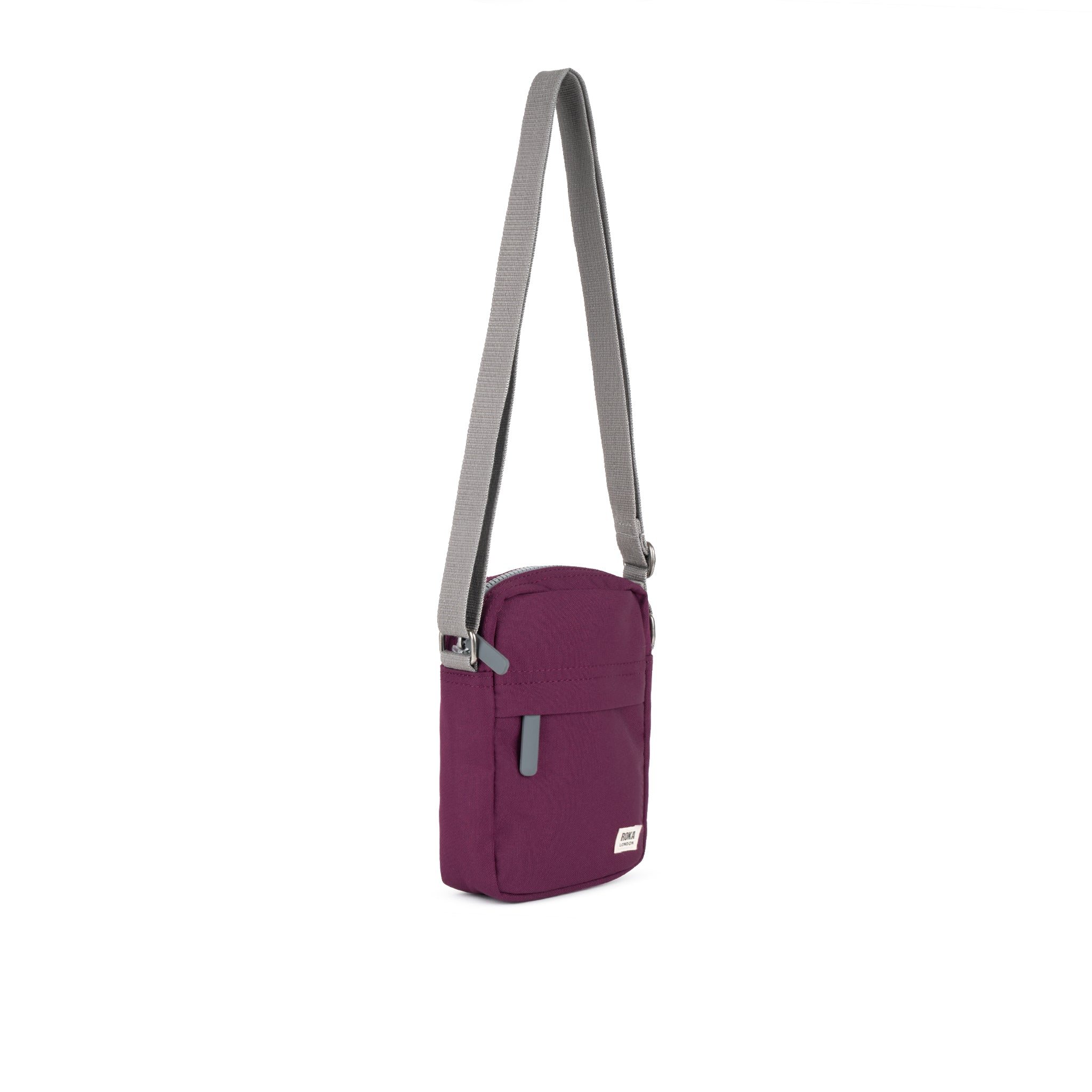 ROKA London - Bond S crossbody-väska med ficka #Färg_Cherry_Lacquer