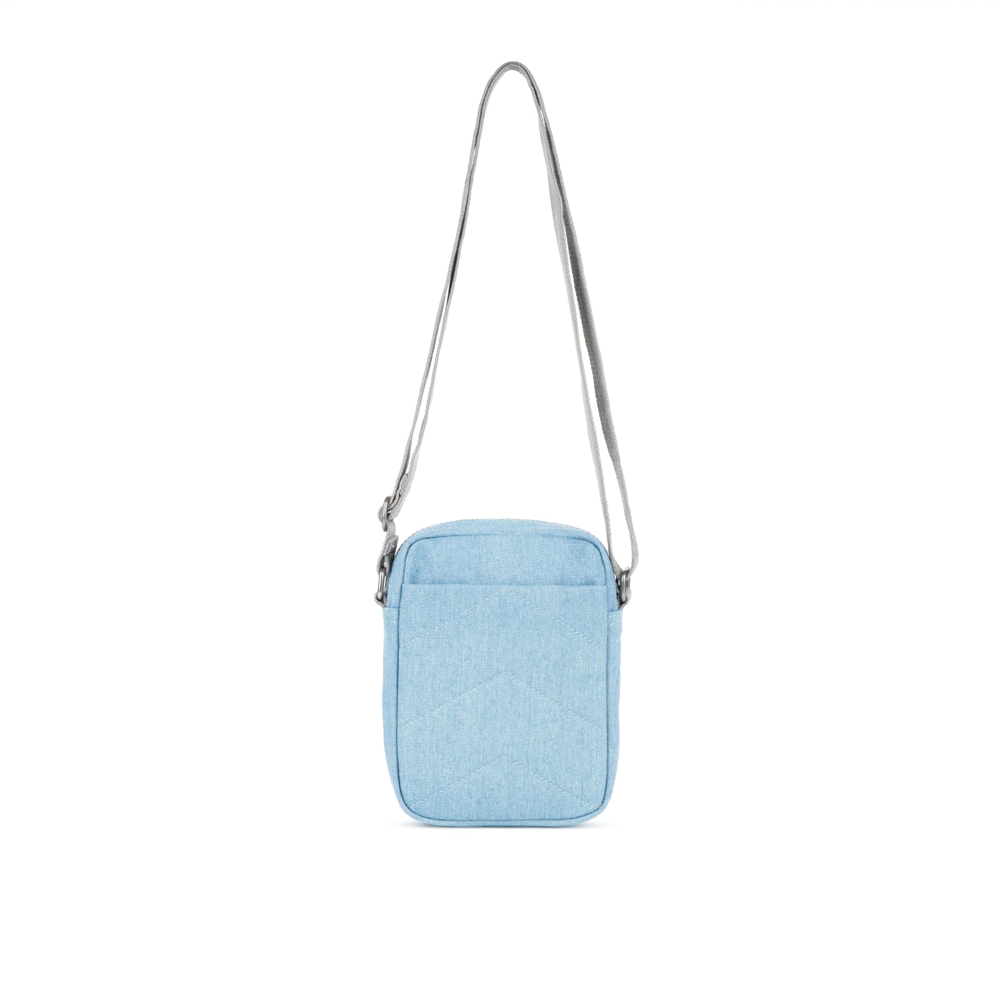 ROKA London - Bond S crossbody-väska med ficka #Färg_Light_Denim
