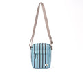 ROKA London - Bond S crossbody-väska med ficka #Färg_Blue_Stripe