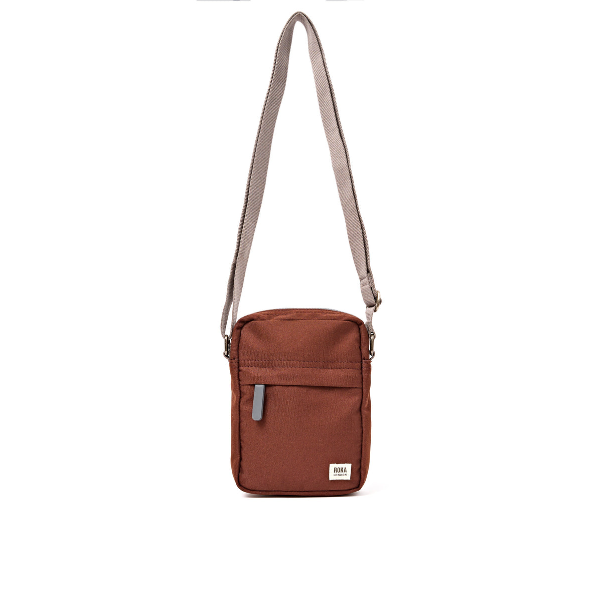 ROKA London - Bond S crossbody-väska med ficka #Färg_Chocolate