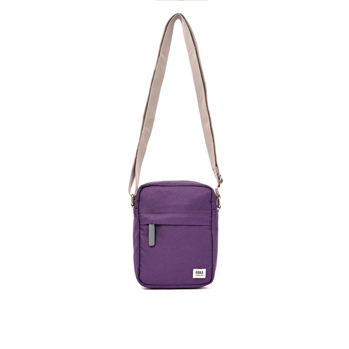 ROKA London - Bond S crossbody-väska med ficka #Färg_Deep_Grape
