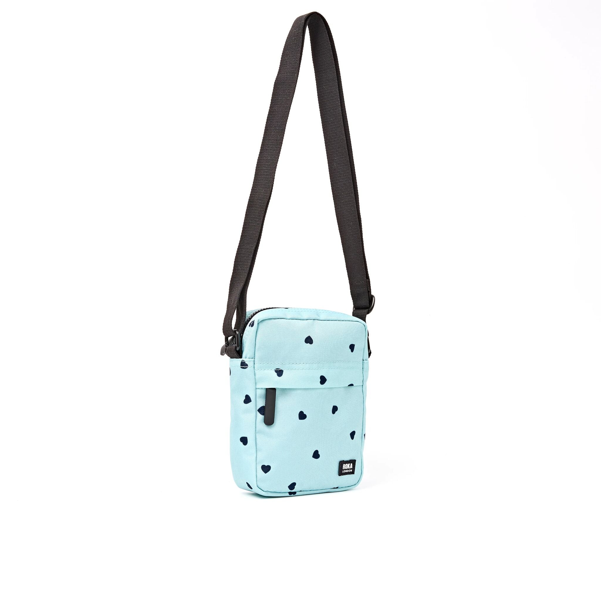 ROKA London - Bond S crossbody-väska med ficka #Färg_Heart_Print