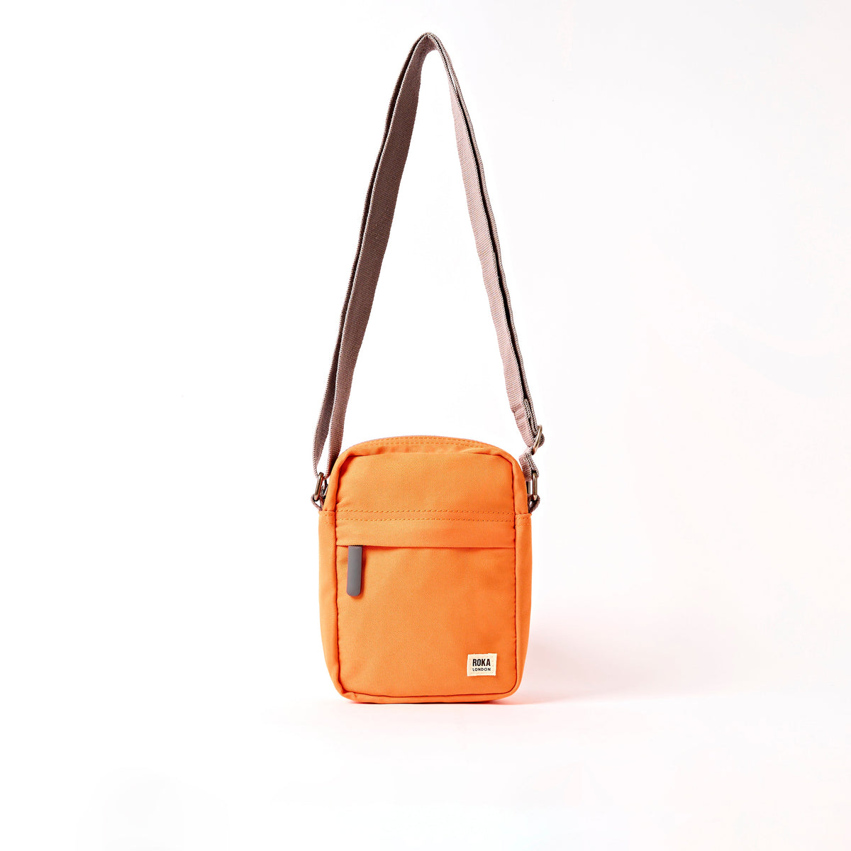 ROKA London - Bond S crossbody-väska med ficka #Färg_Jaffa_Orange