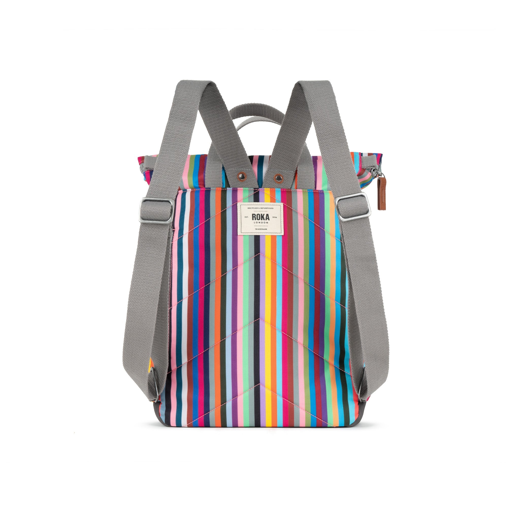 ROKA London - Canfield M rolltop-ryggsäck #Färg_Multi_Stripe