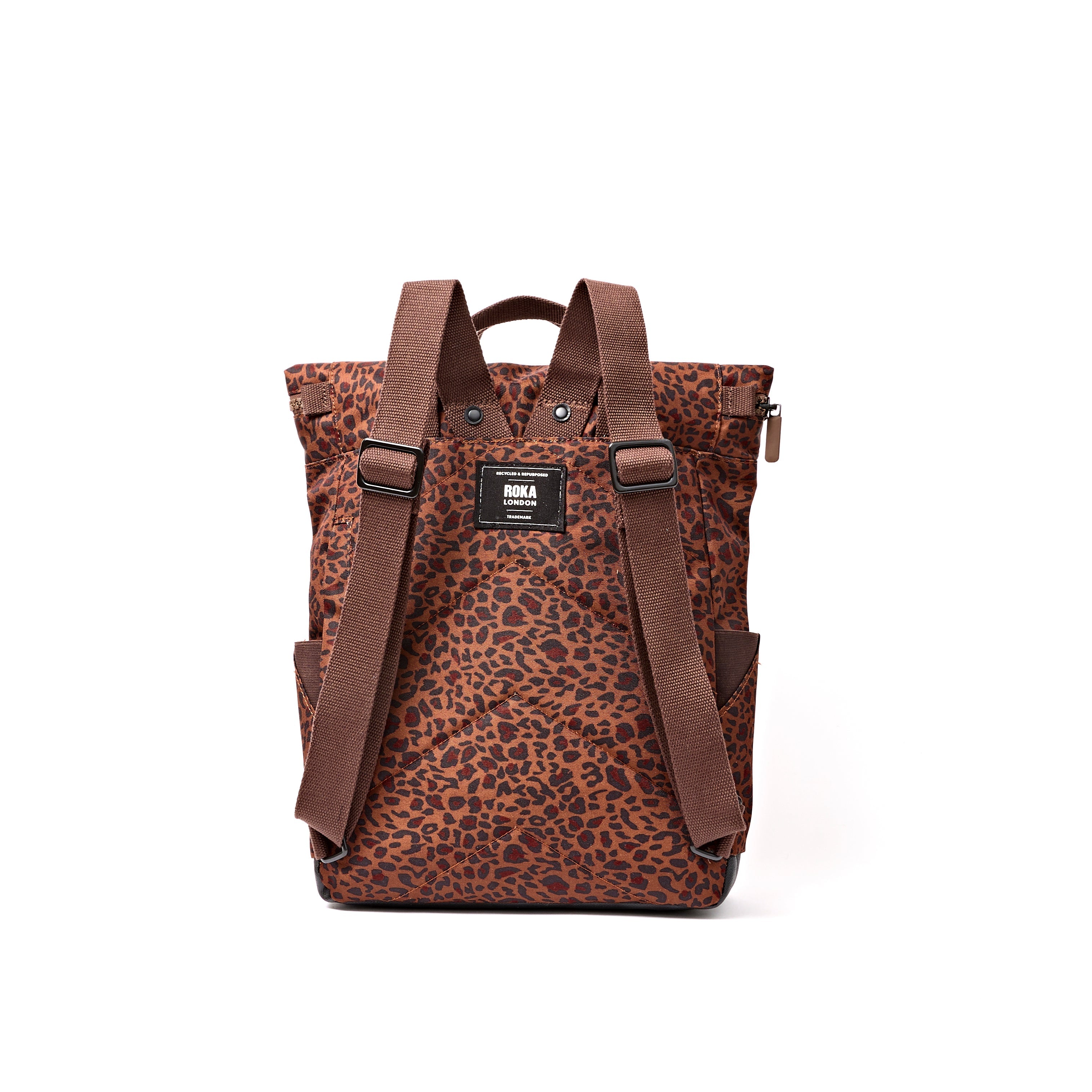 ROKA London - Canfield S rolltop-ryggsäck #Färg_Mini_Leopard