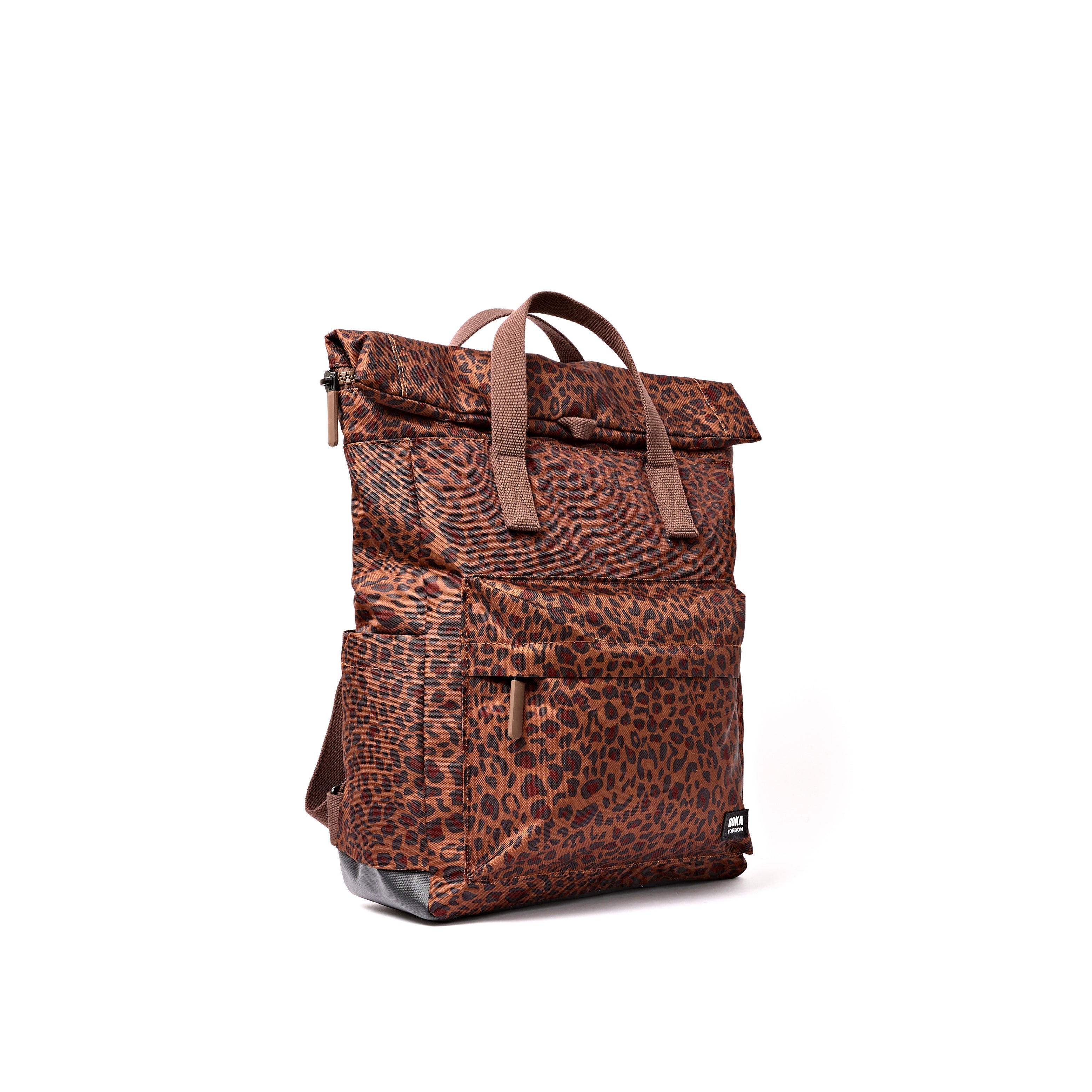 ROKA London - Canfield S rolltop-ryggsäck #Färg_Mini_Leopard