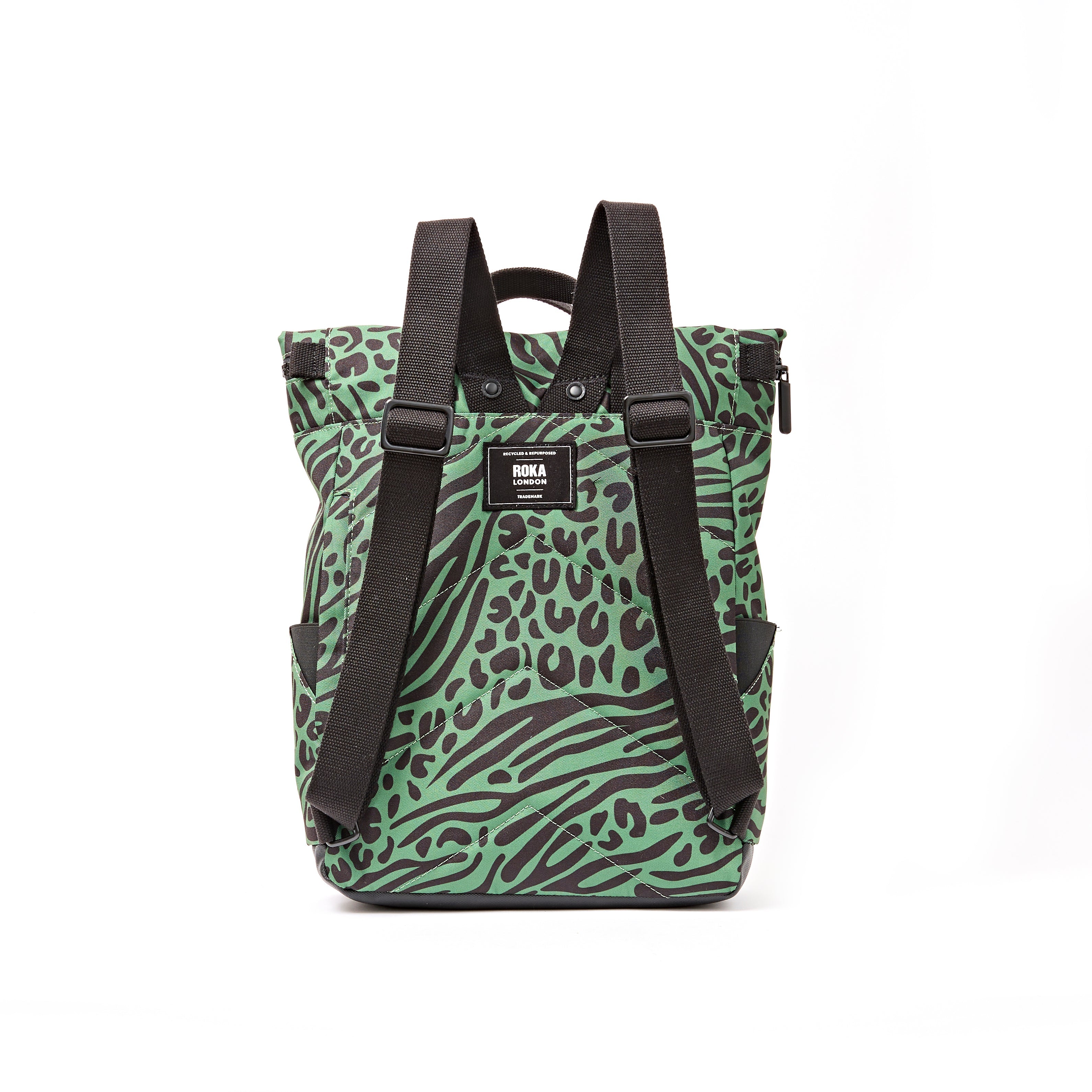 ROKA London - Canfield M rolltop-ryggsäck #Färg_Mixed_Animal_Artichoke