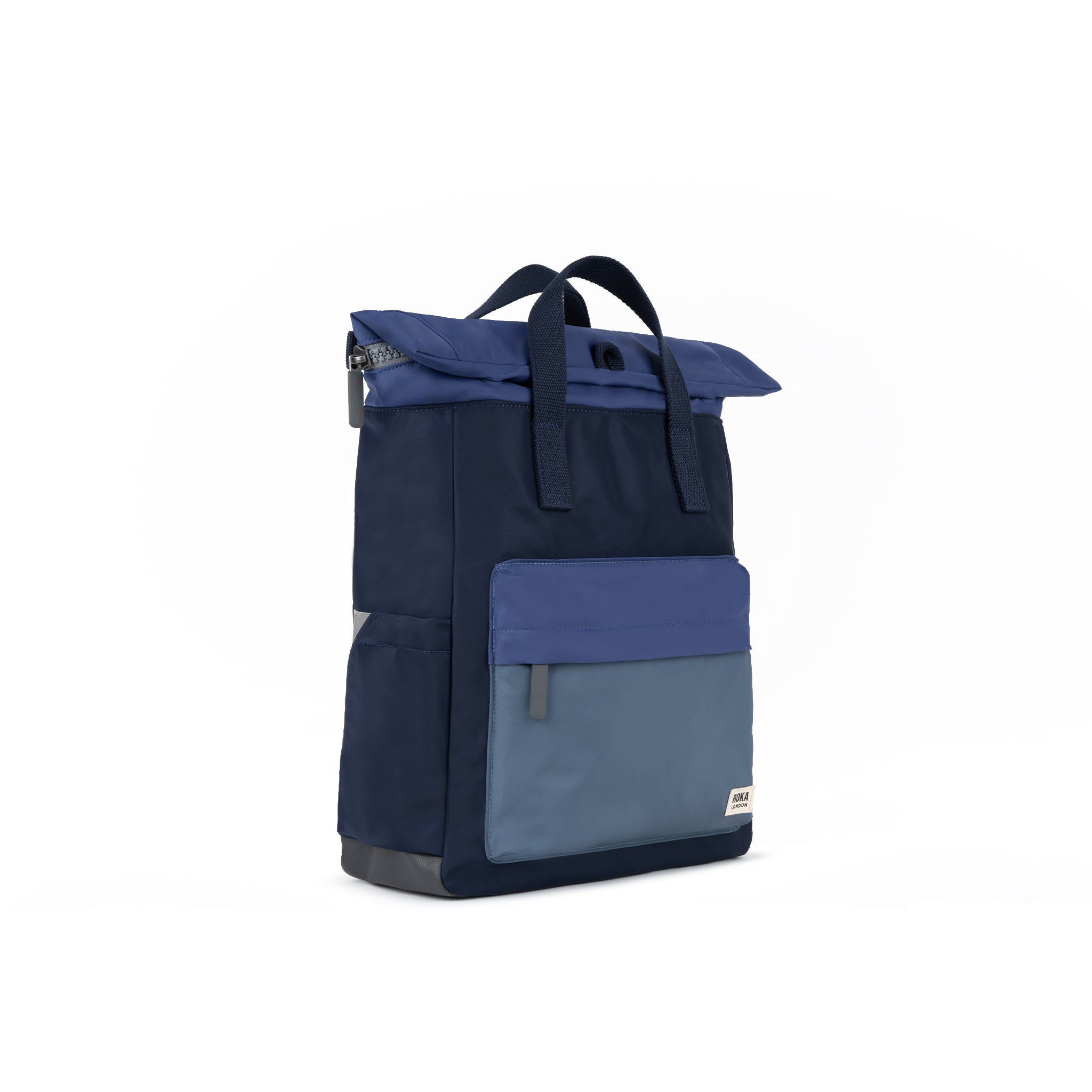 ROKA London - Canfield M rolltop-ryggsäck #Färg_Indigo_Tonal