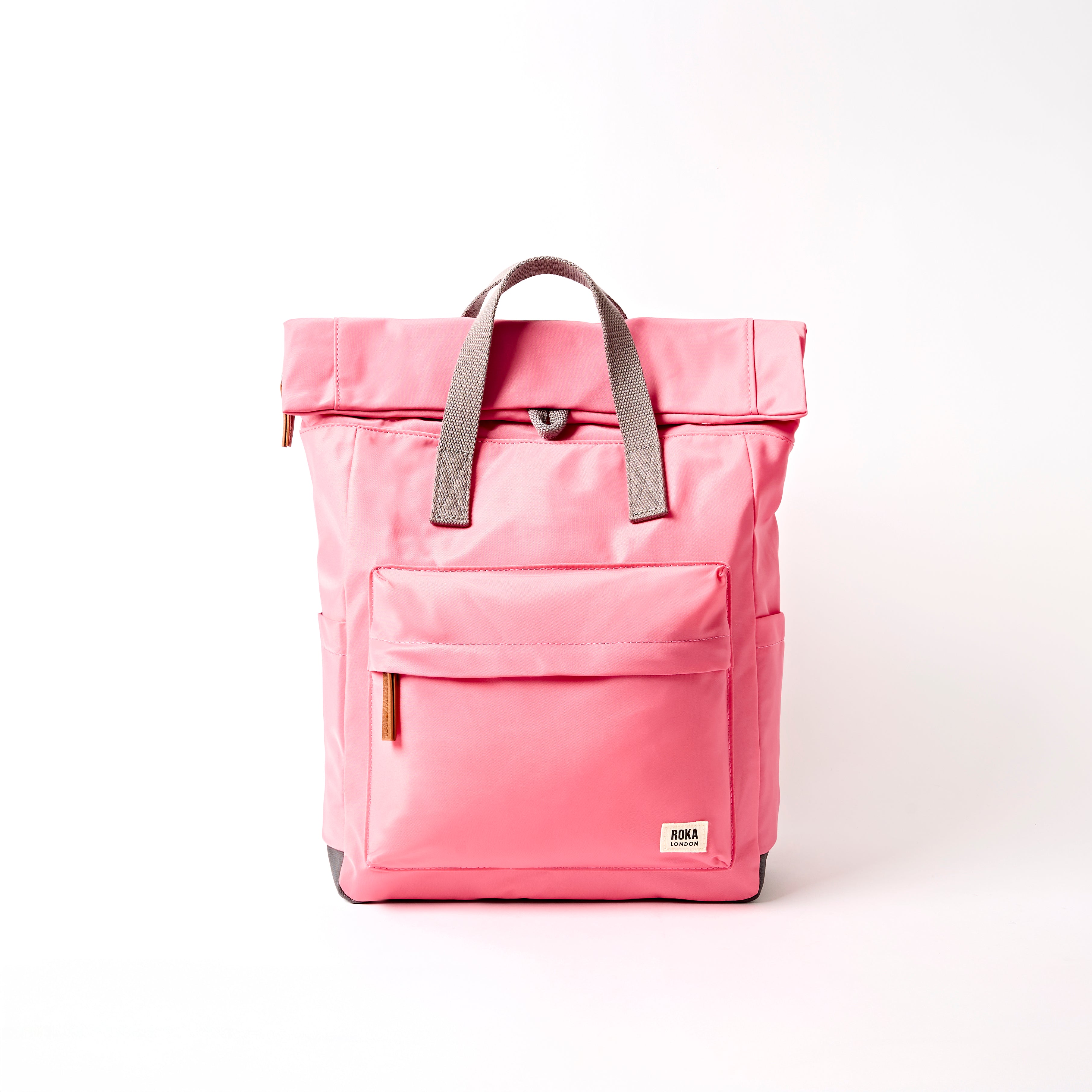 ROKA London - Canfield M rolltop-ryggsäck #Färg_Pink_Lemonade