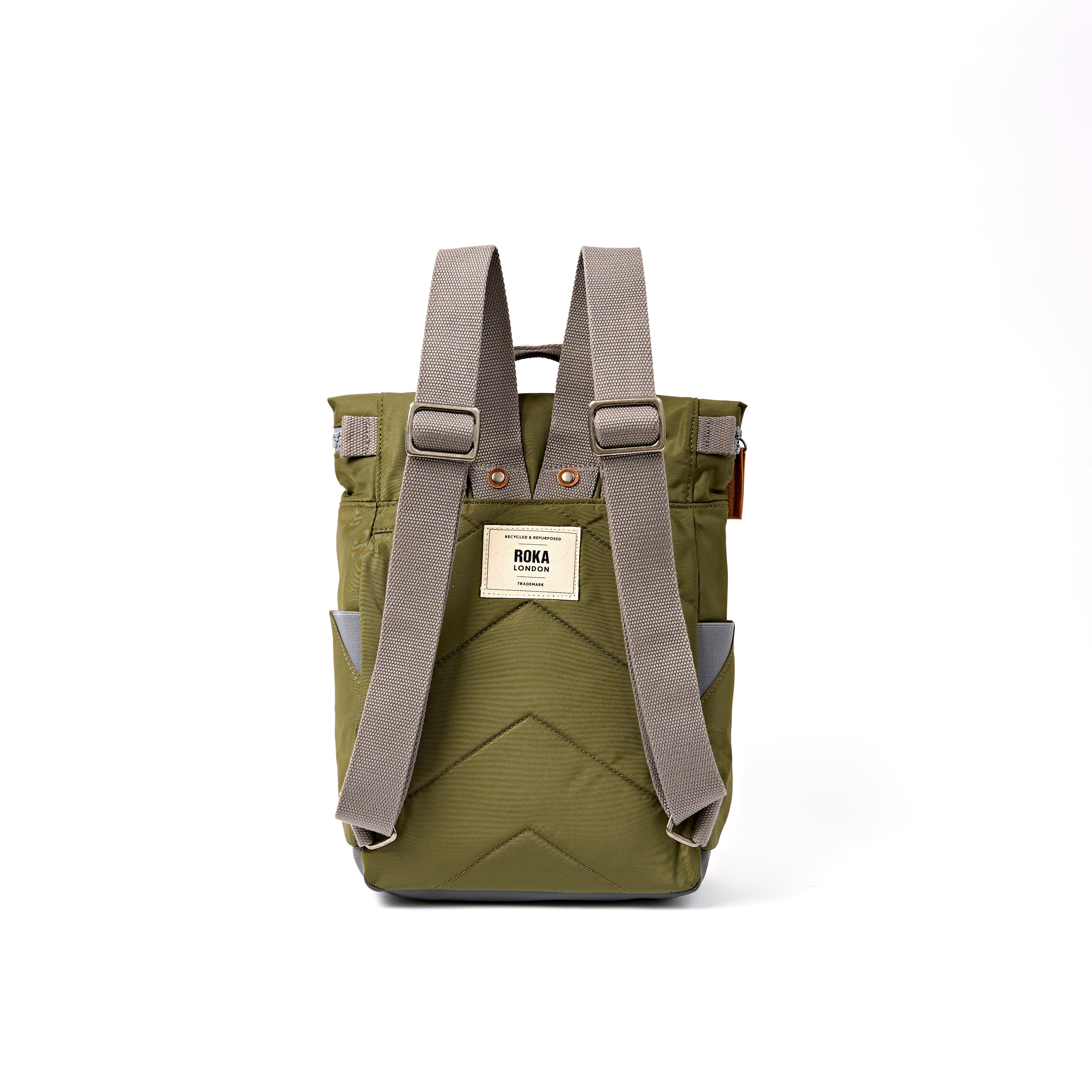 ROKA London - Canfield S rolltop-ryggsäck #Färg_Chive