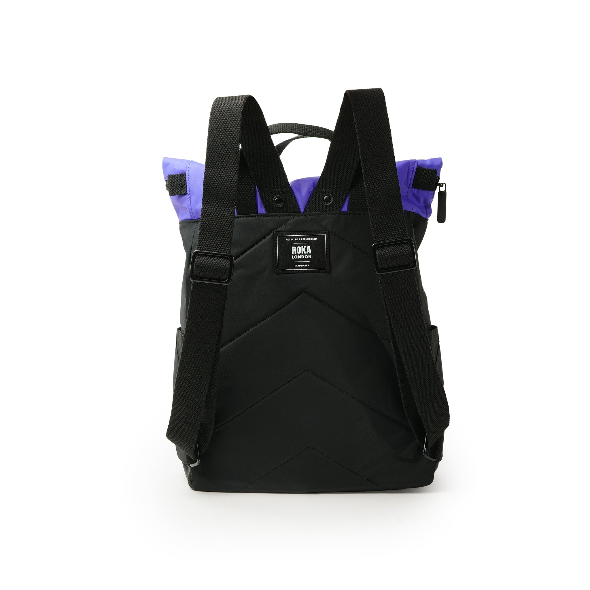 ROKA London - Canfield M ryggsäck Creative Waste #Färg_Black/Simple_Purple