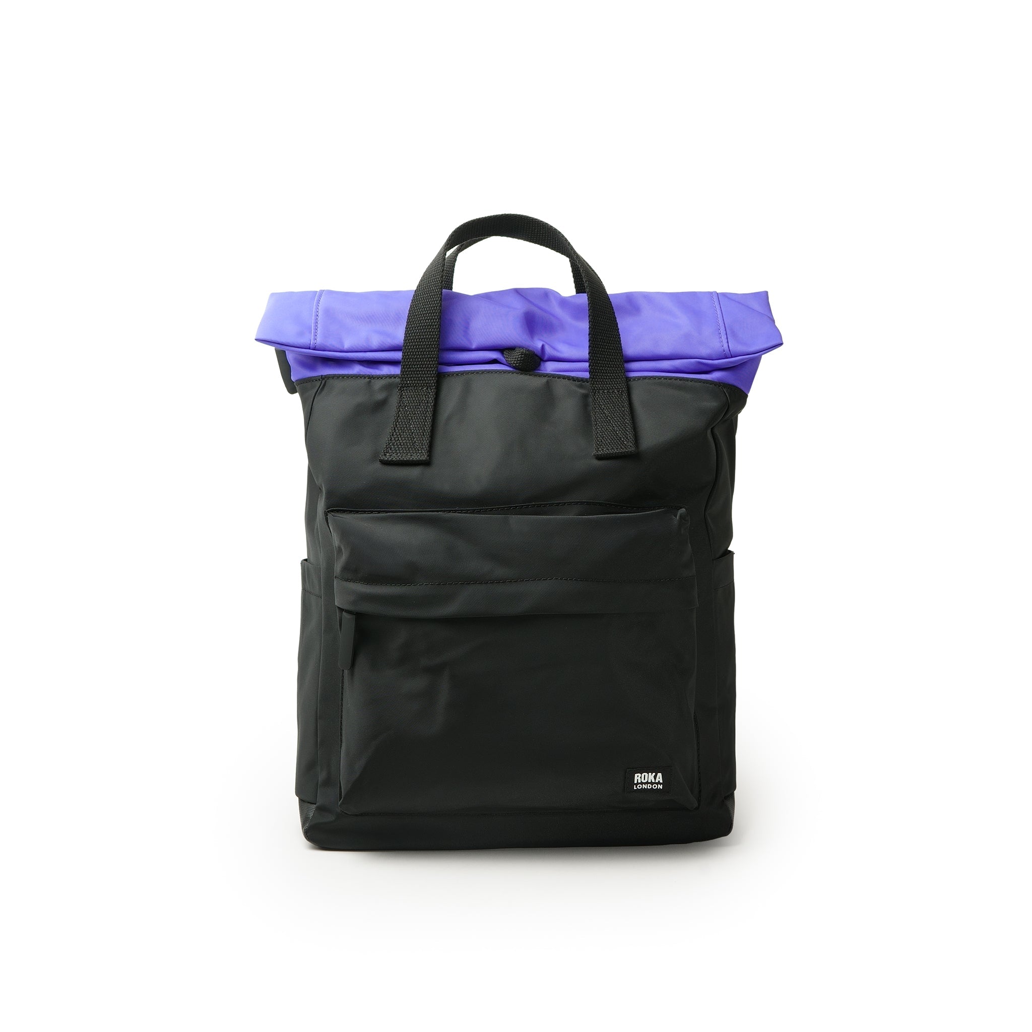 ROKA London - Canfield M ryggsäck Creative Waste #Färg_Black/Simple_Purple