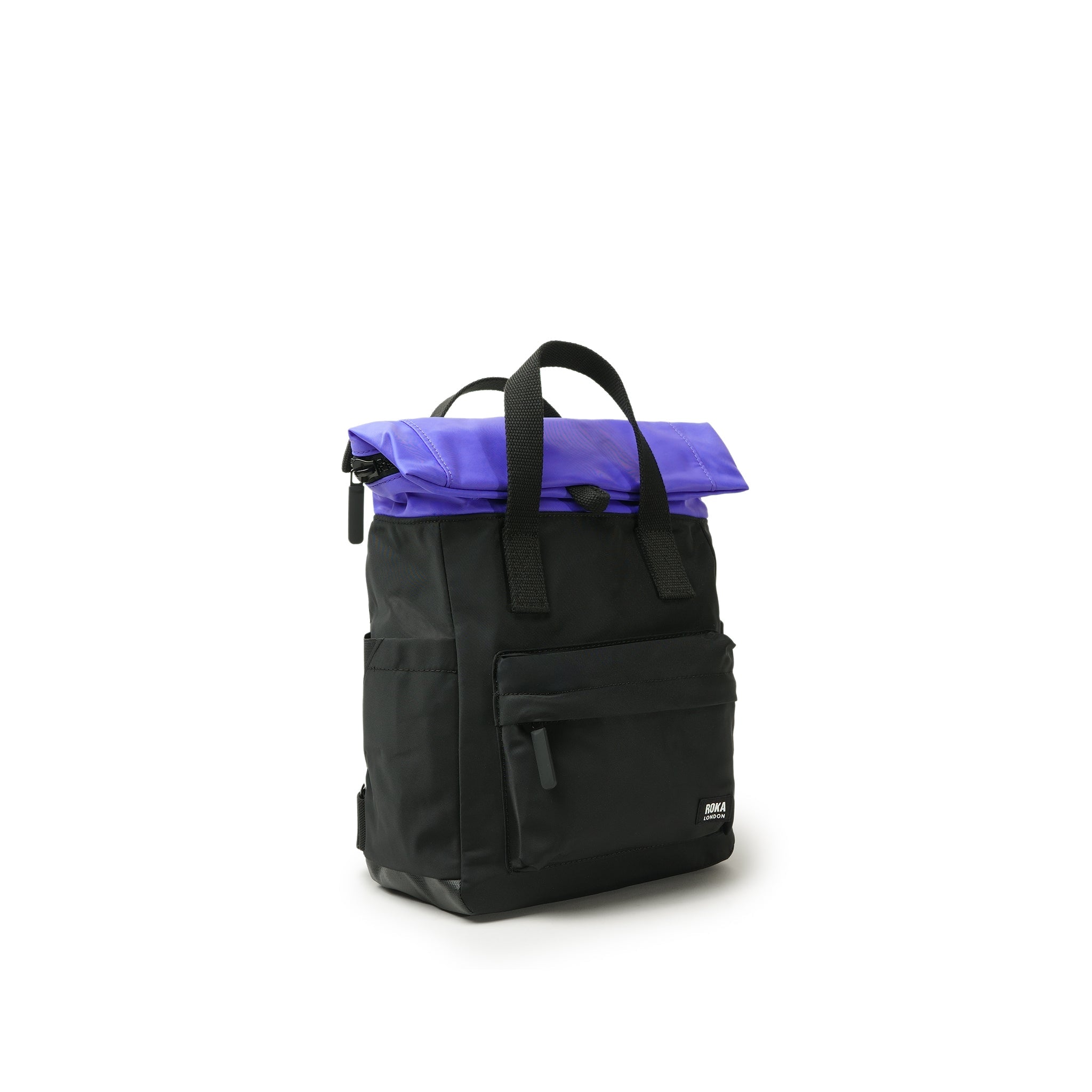 ROKA London - Canfield M ryggsäck Creative Waste #Färg_Black/Simple_Purple