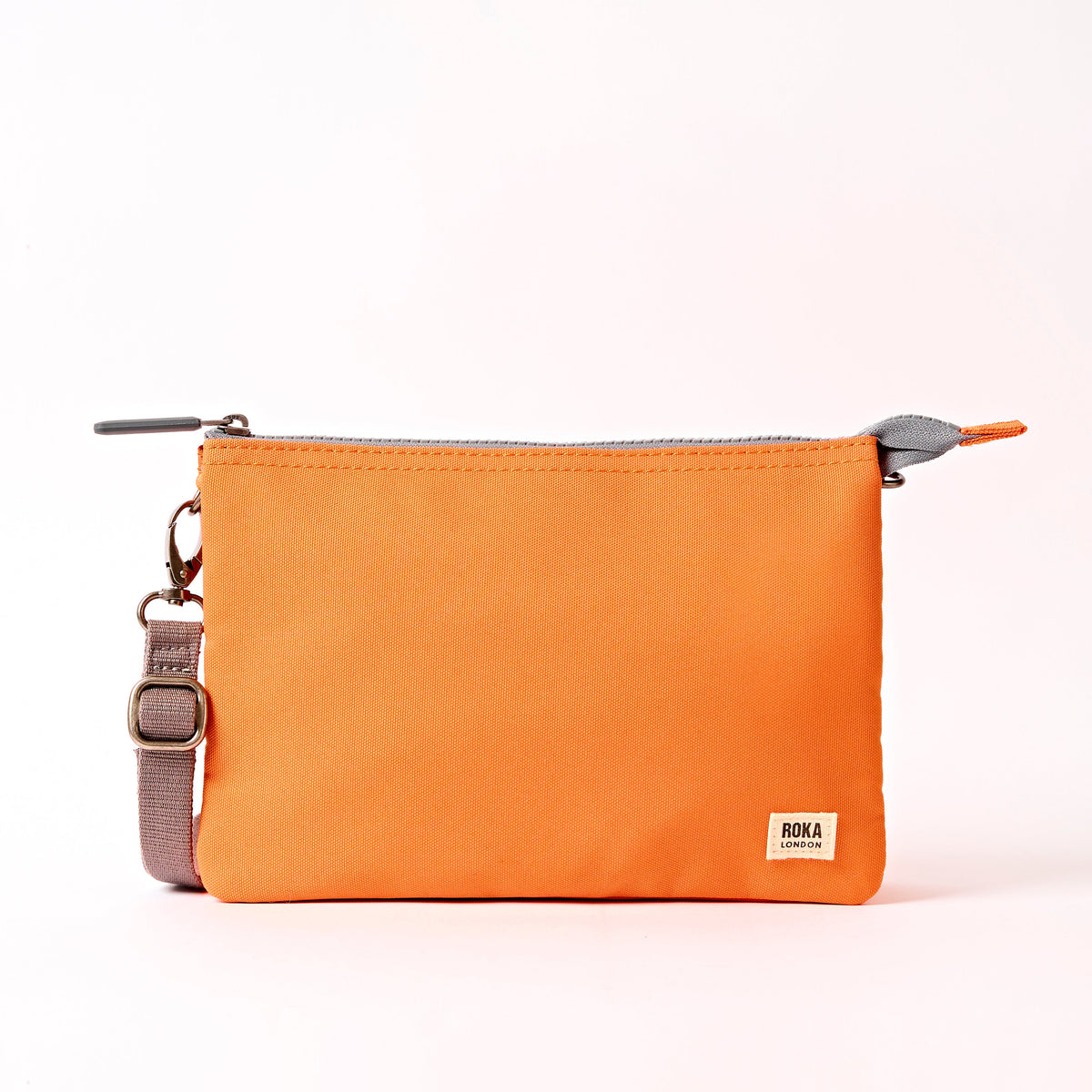 ROKA London - Carnaby XL XL Carnaby crossbody-väska #Färg_Jaffa_Orange