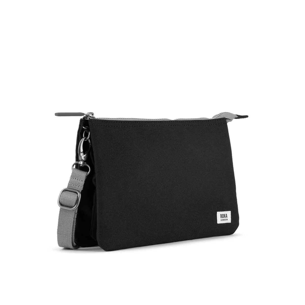 ROKA London - Carnaby XL XL Carnaby crossbody-väska #Färg_Ash