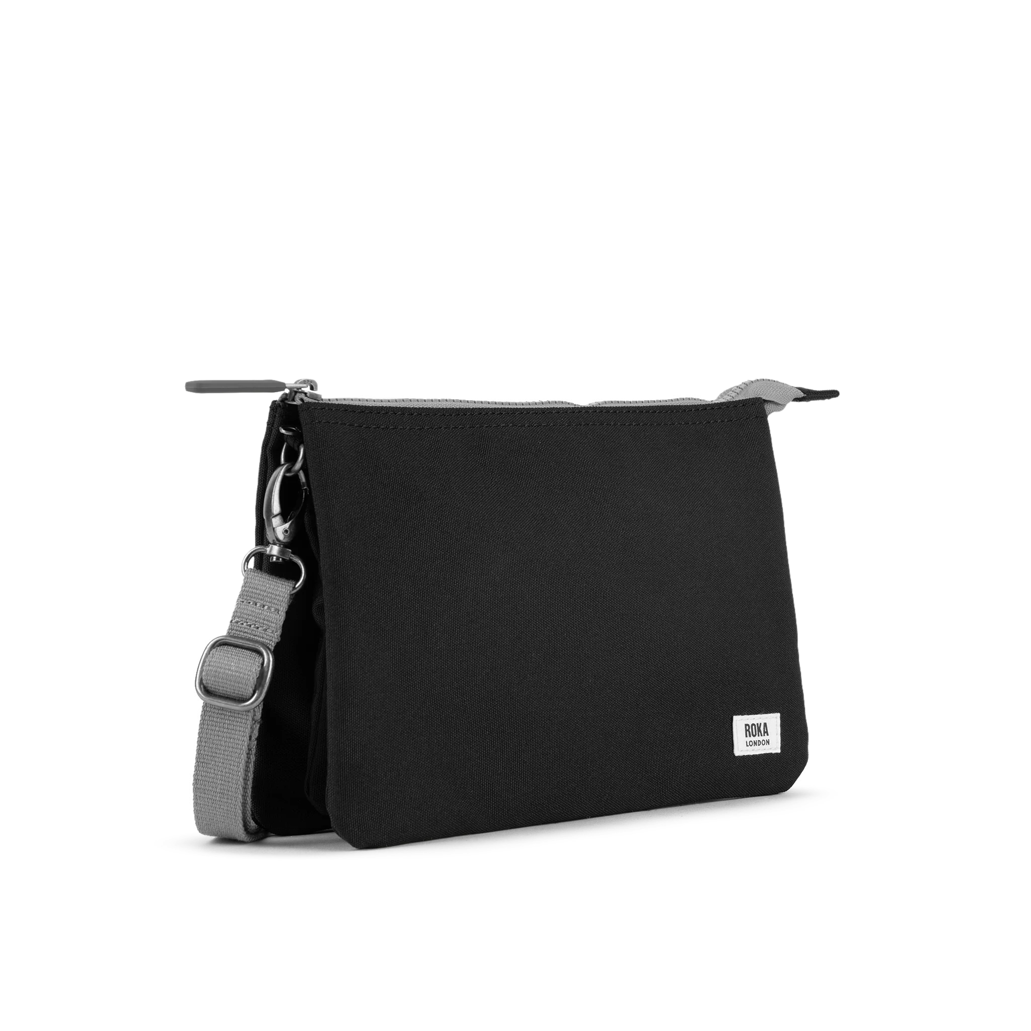 ROKA London - Carnaby XL XL Carnaby crossbody-väska #Färg_Ash