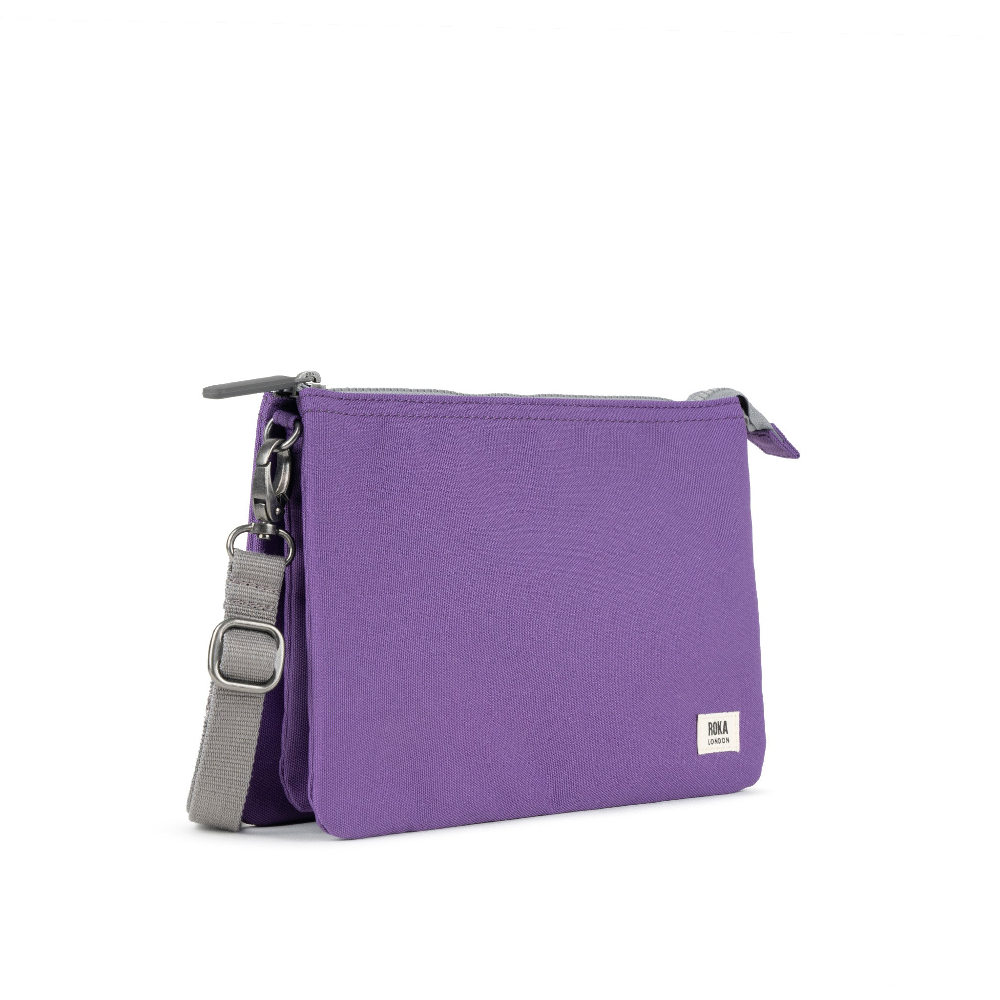 ROKA London - Carnaby XL XL Carnaby crossbody-väska #Färg_Imperial_Purple