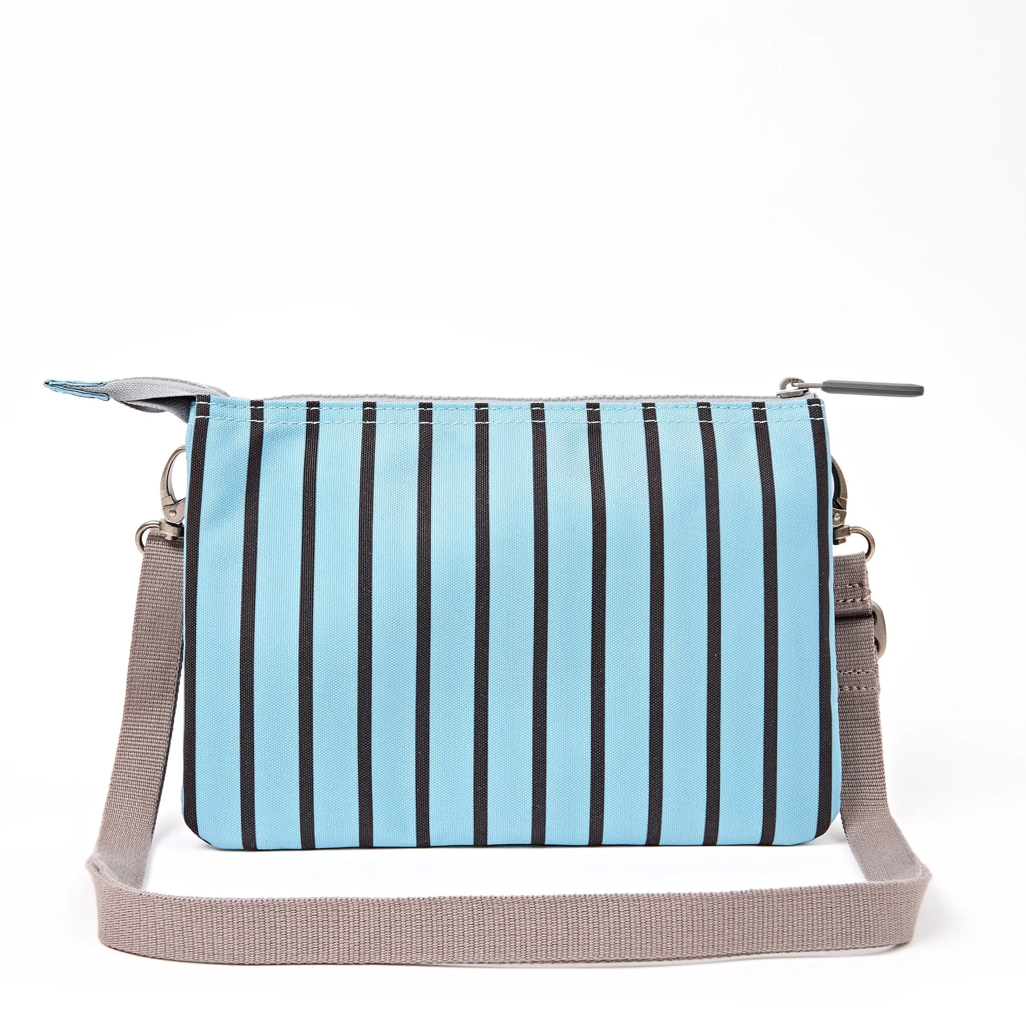 ROKA London - Carnaby XL XL Carnaby crossbody-väska #Färg_Blue_Stripe