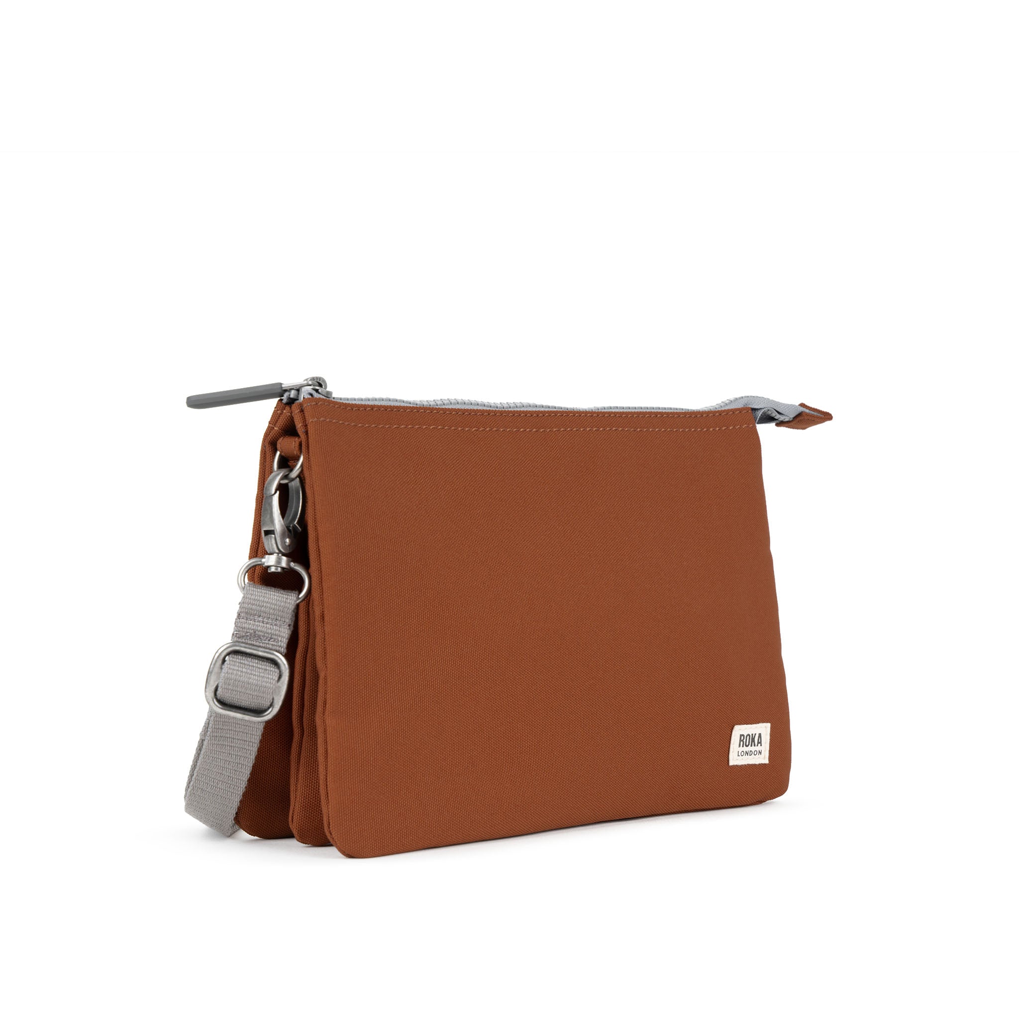 ROKA London - Carnaby XL XL Carnaby crossbody-väska #Färg_Bran