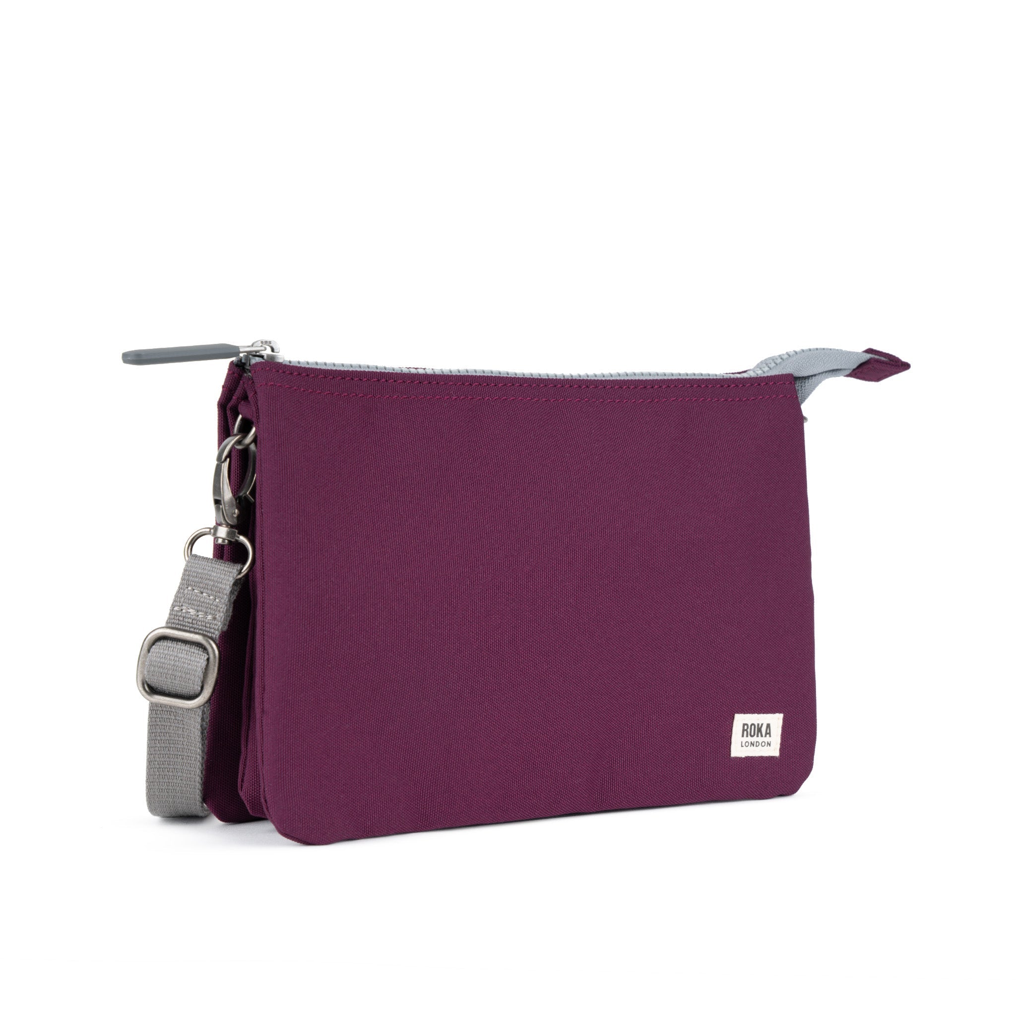 ROKA London - Carnaby XL XL Carnaby crossbody-väska #Färg_Cherry_Lacquer
