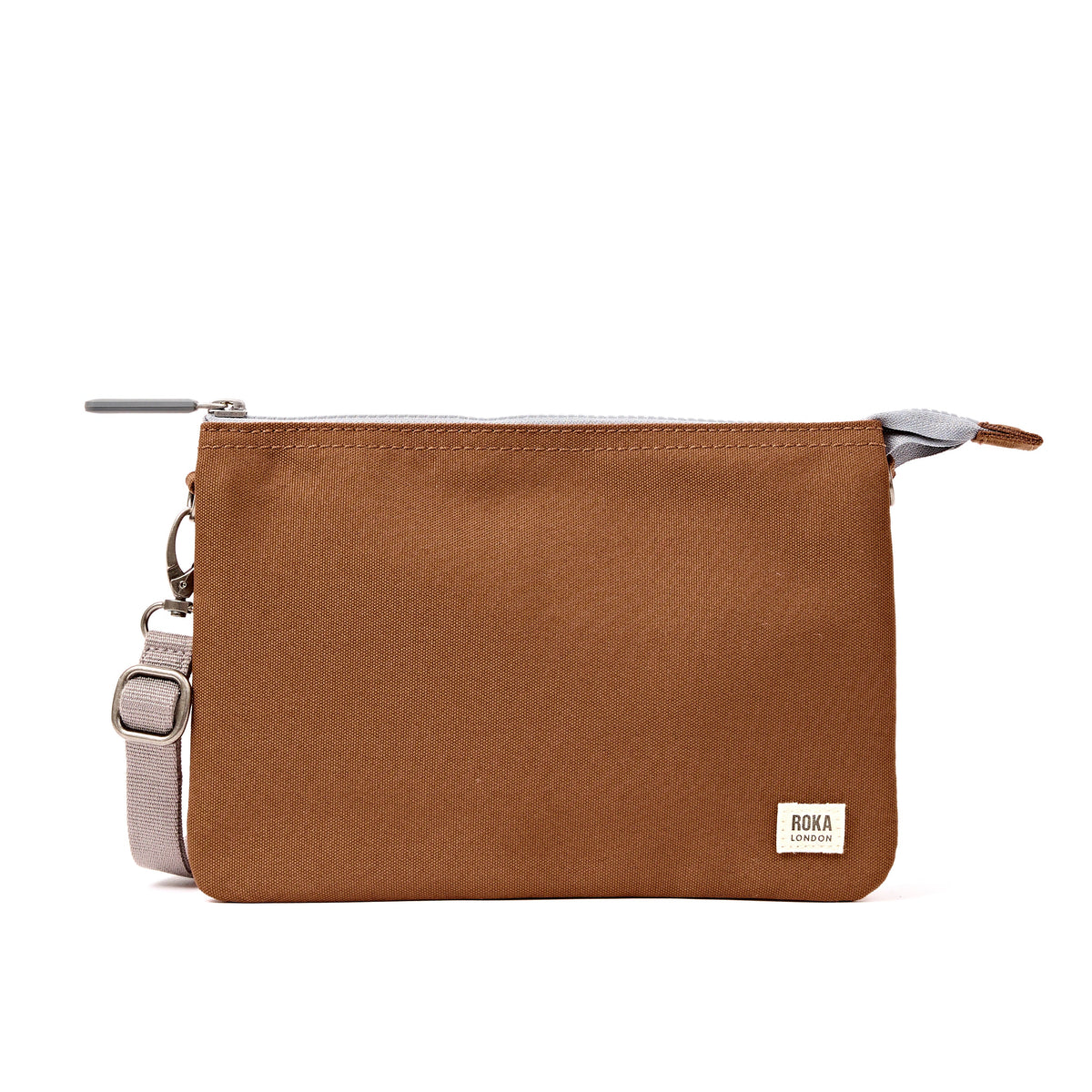 ROKA London - Carnaby XL XL Carnaby crossbody-väska #Färg_Cinnamon