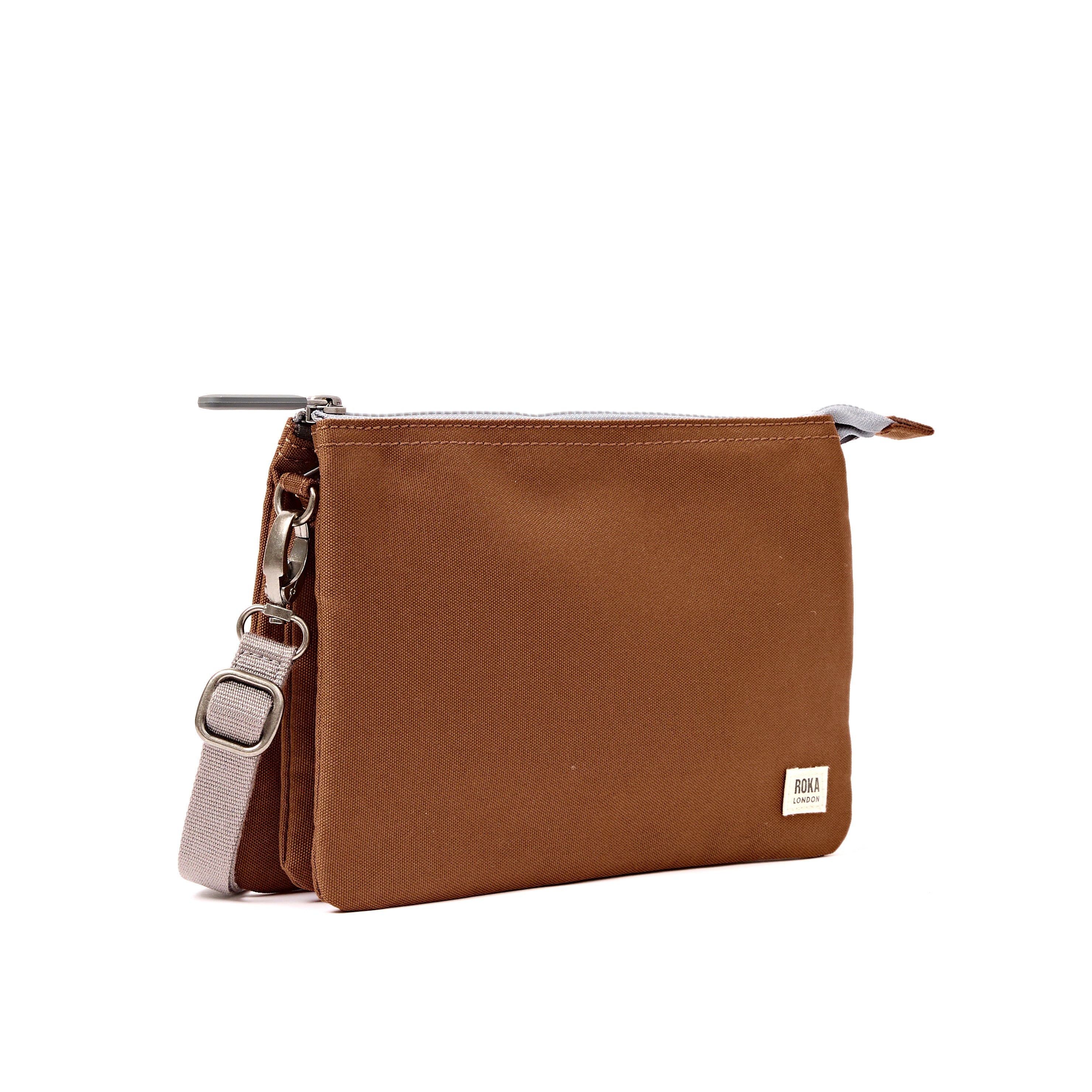 ROKA London - Carnaby XL XL Carnaby crossbody-väska #Färg_Cinnamon