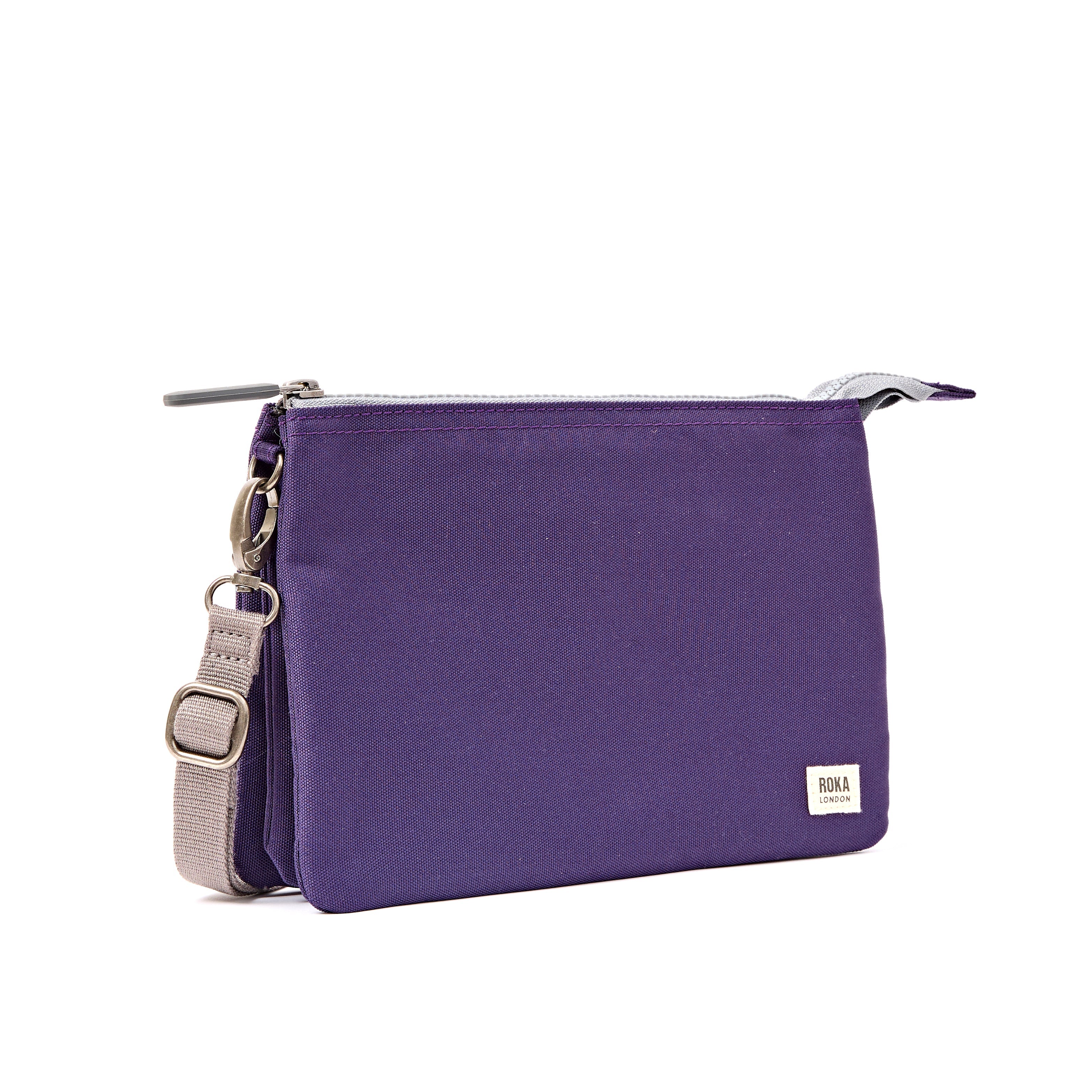 ROKA London - Carnaby XL XL Carnaby crossbody-väska #Färg_Deep_Grape