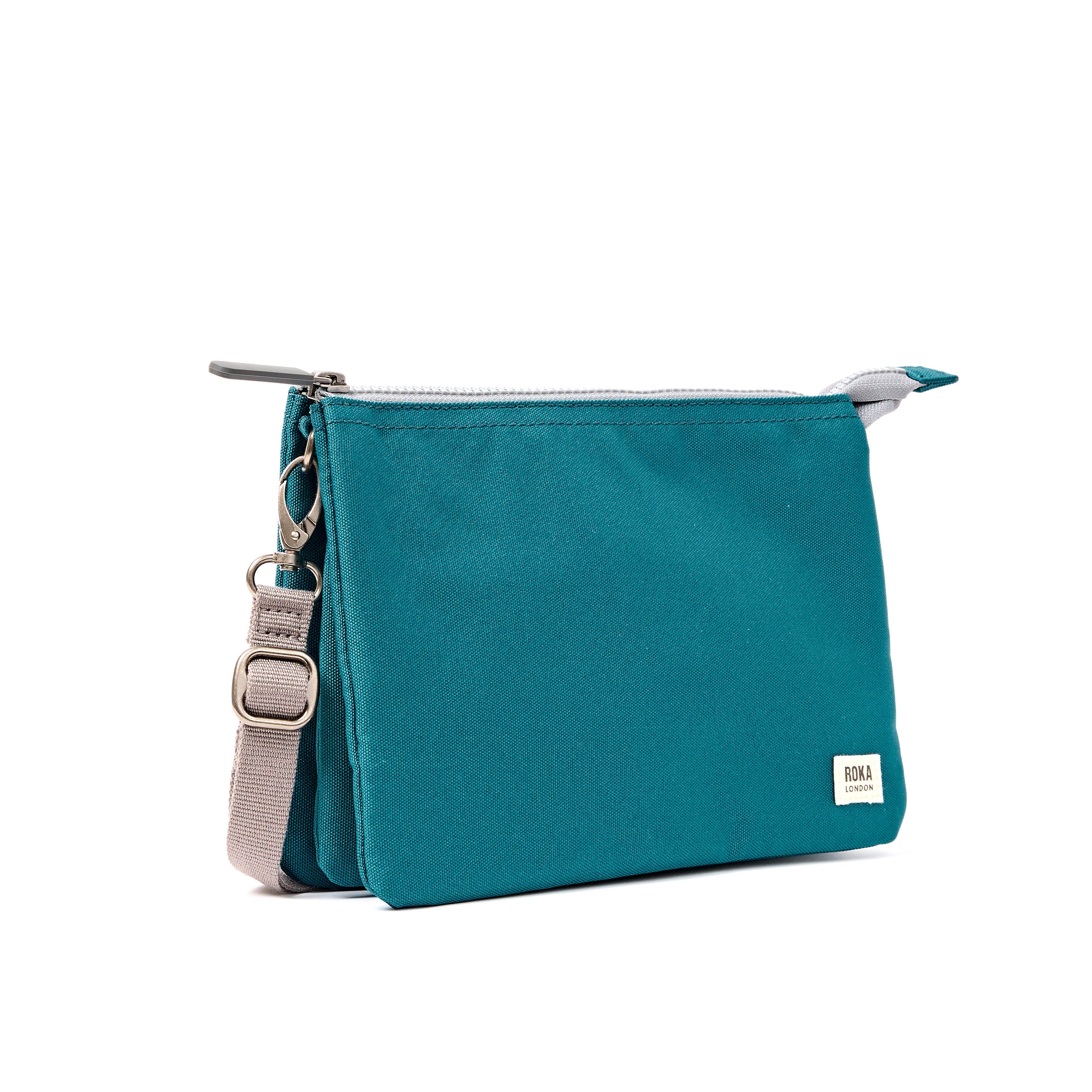 ROKA London - Carnaby XL XL Carnaby crossbody-väska #Färg_Deep_Teal