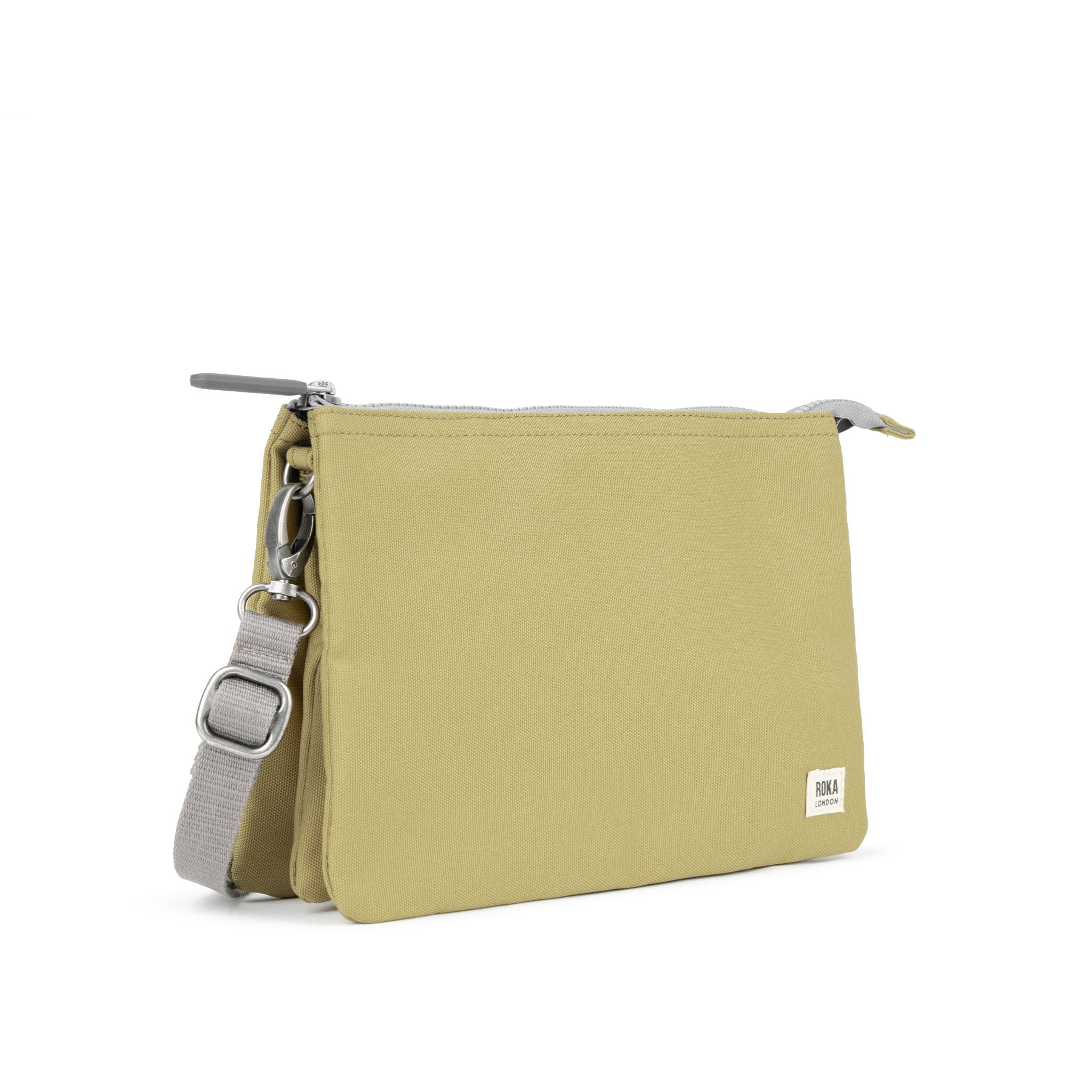 ROKA London - Carnaby XL XL Carnaby crossbody-väska #Färg_Khaki