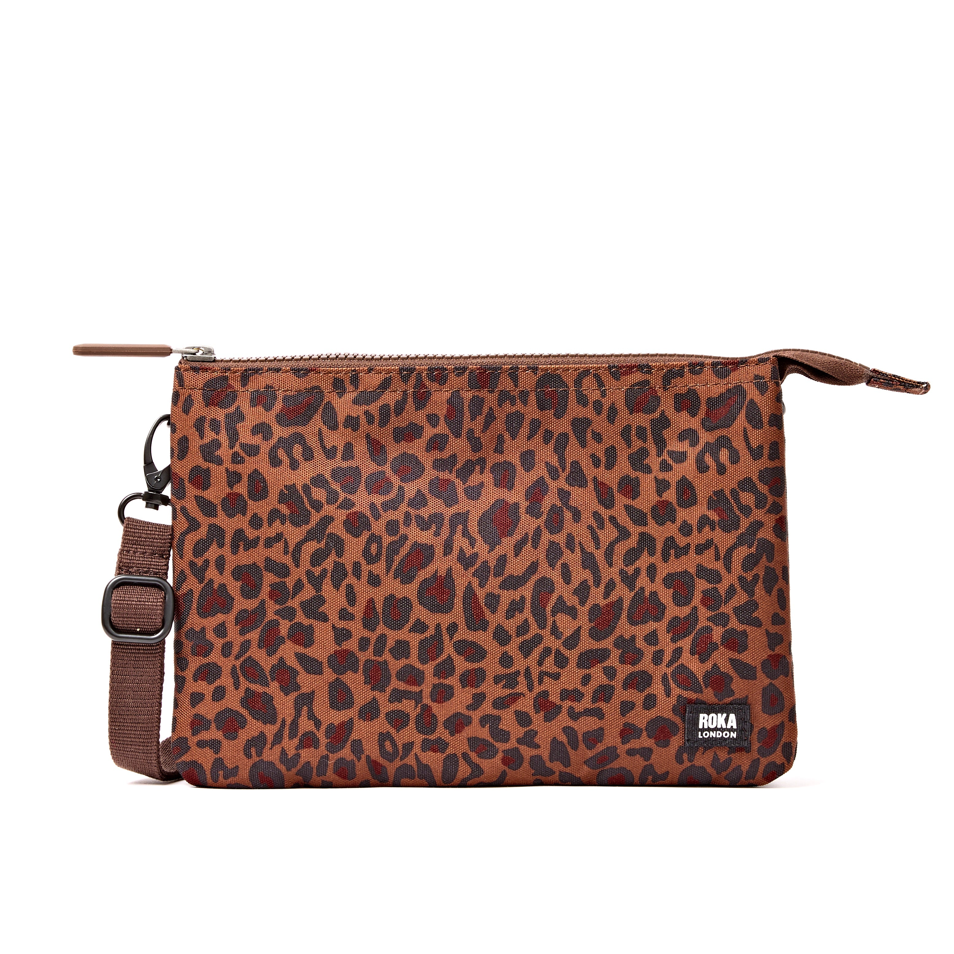 ROKA London - Carnaby XL XL Carnaby crossbody-väska #Färg_Mini_Leopard