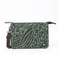 ROKA London - Carnaby XL XL Carnaby crossbody-väska #Färg_Mixed_Animal_Artichoke