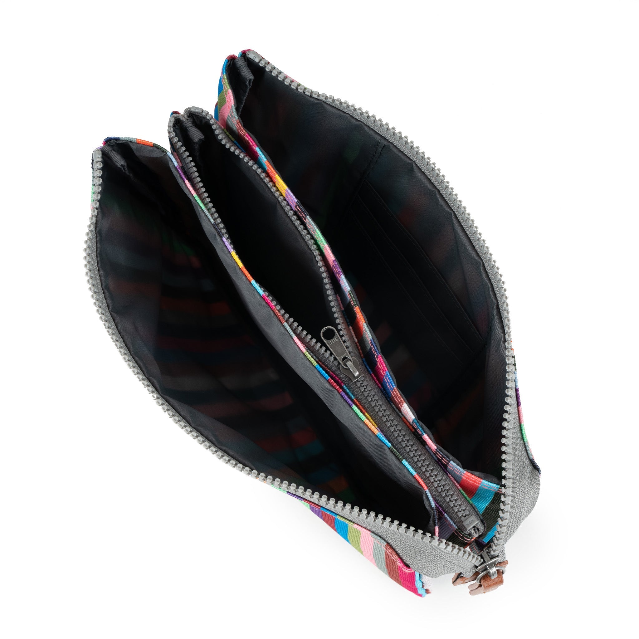 ROKA London - Carnaby XL XL Carnaby crossbody-väska #Färg_Multi_Stripe