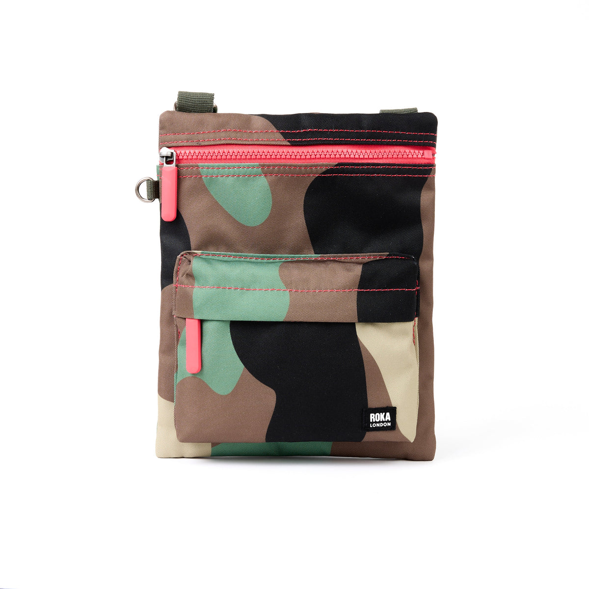 ROKA London - Chelsea B M crossbody-väska #Färg_Vintage_Camo