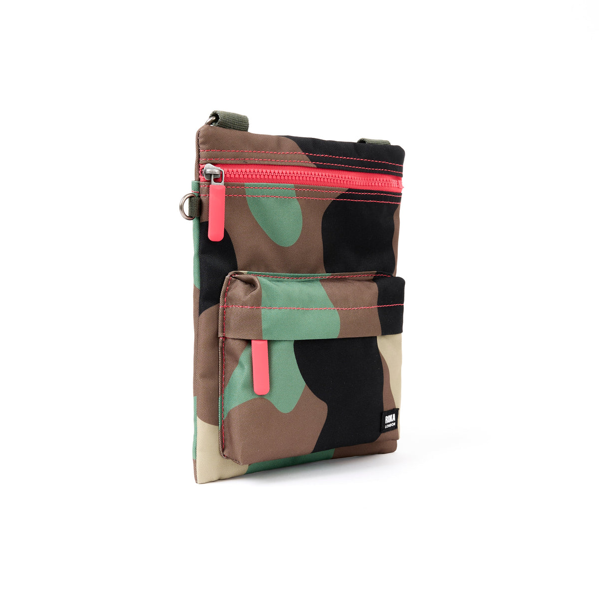 ROKA London - Chelsea B M crossbody-väska #Färg_Vintage_Camo