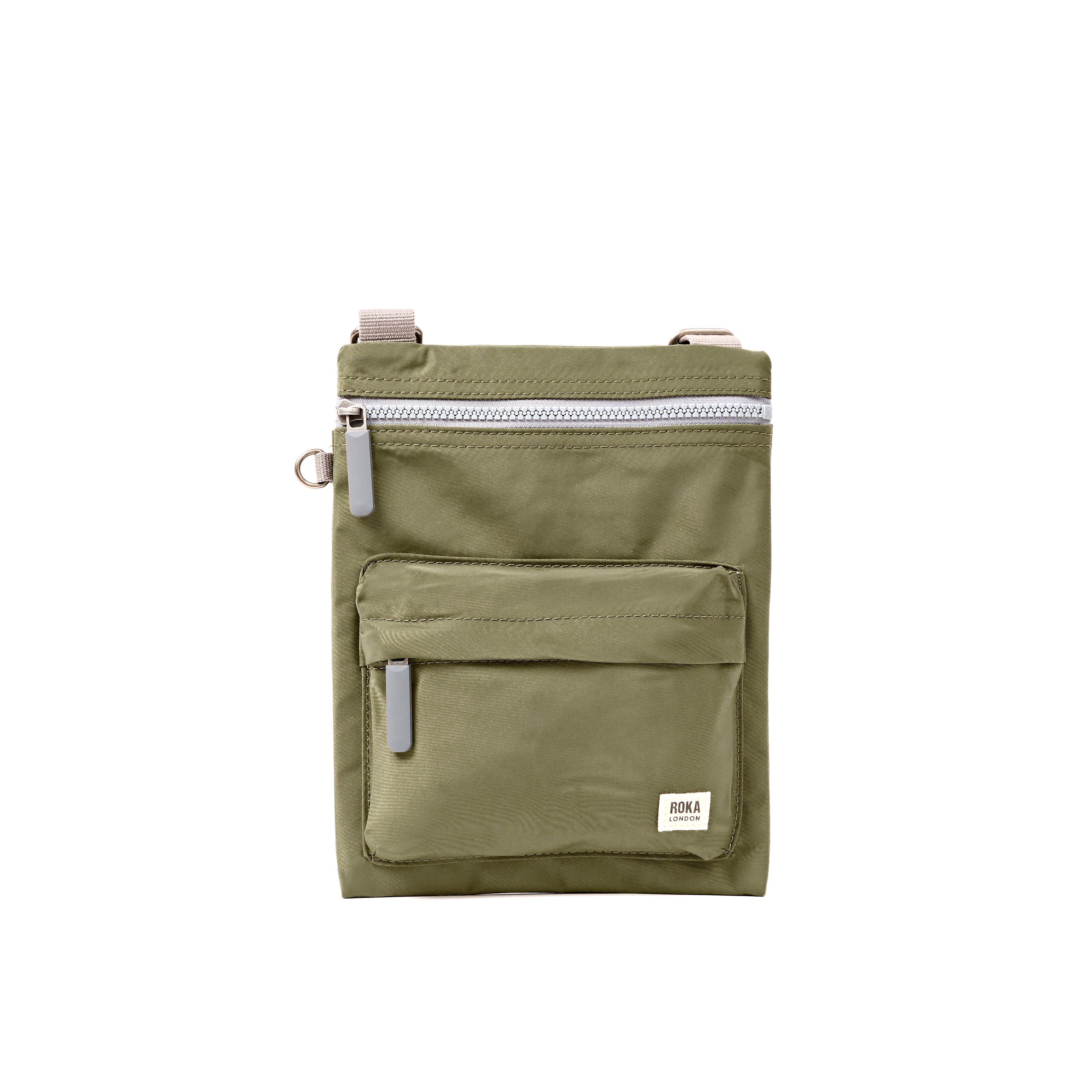 ROKA London - Chelsea B M crossbody-väska #Färg_Chive