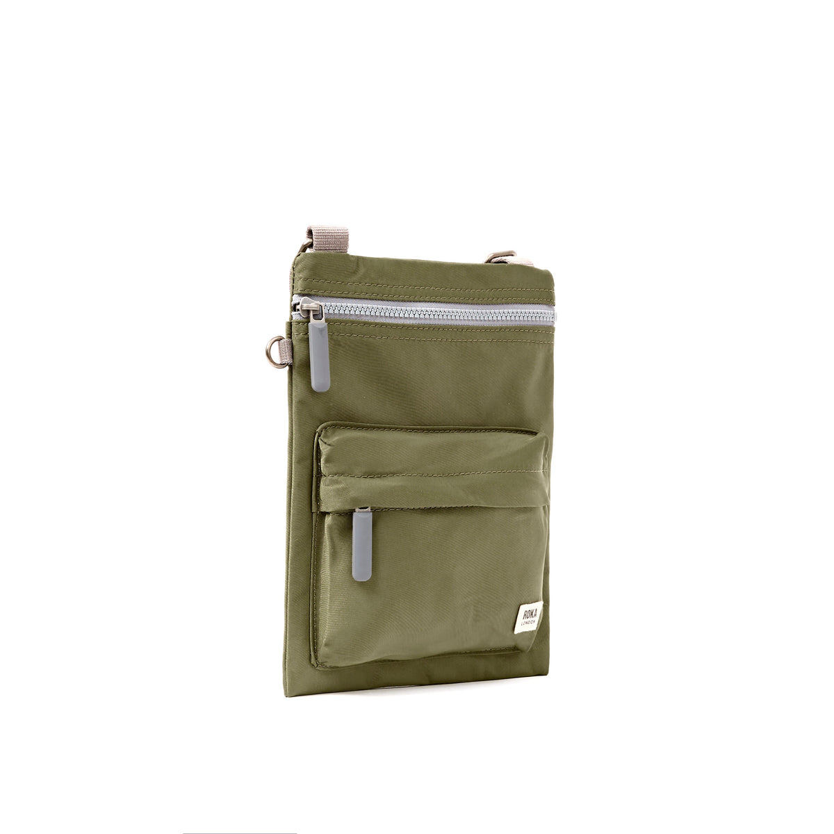 ROKA London - Chelsea B M crossbody-väska #Färg_Chive