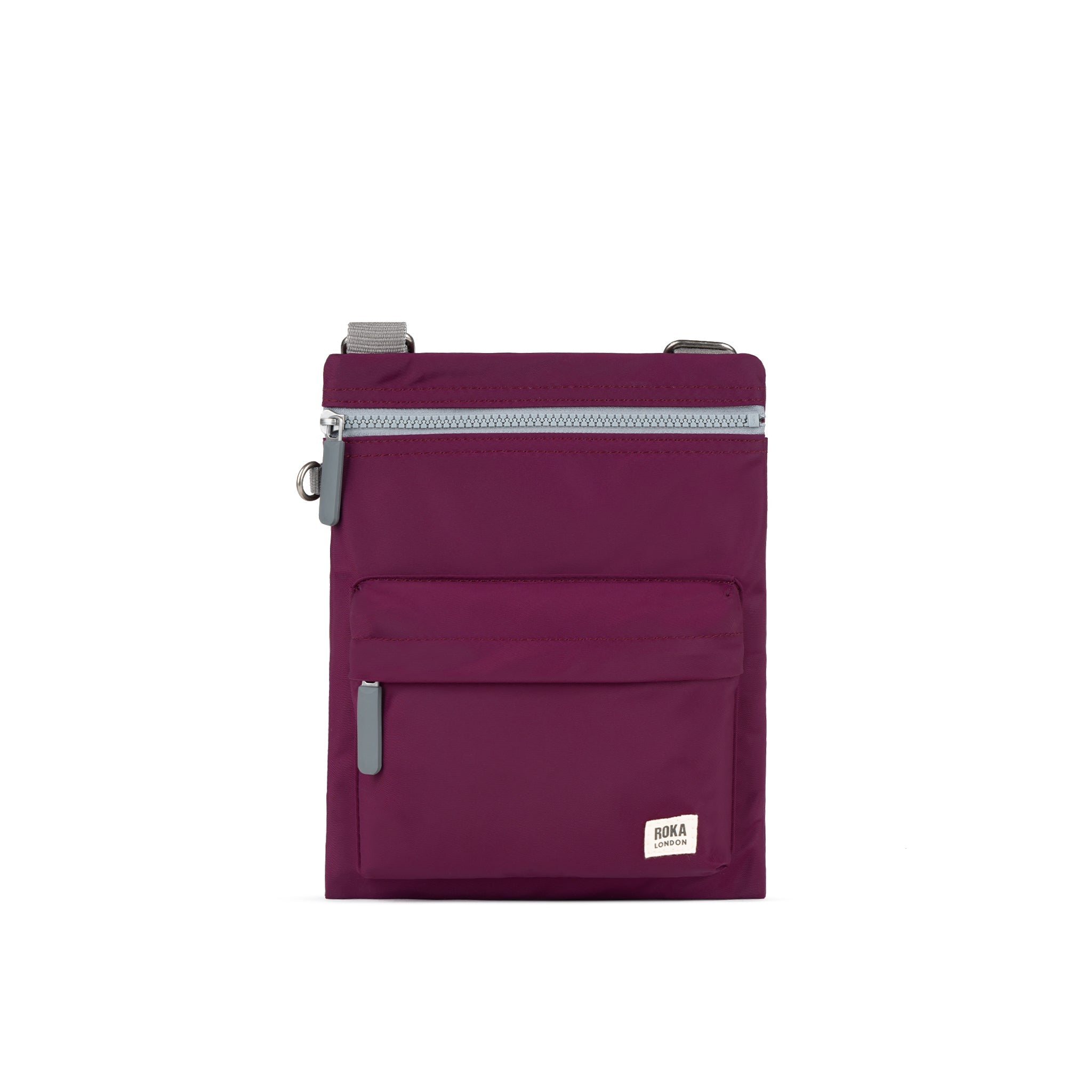 ROKA London - Chelsea B M crossbody-väska #Färg_Royal_Burgundy