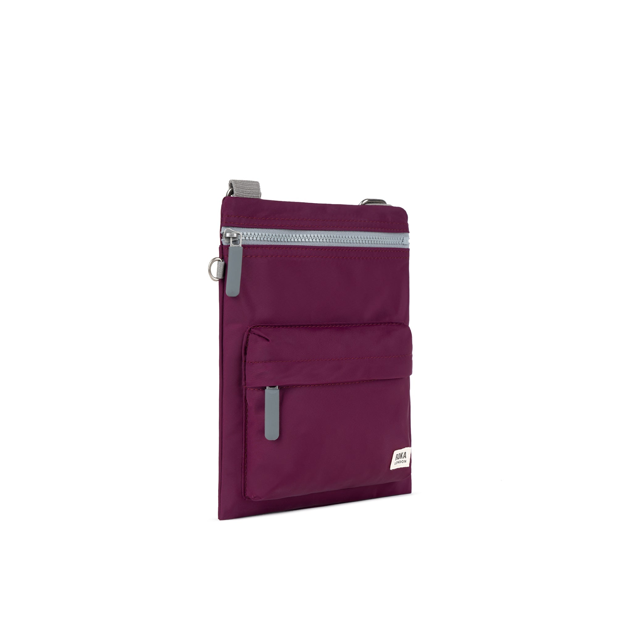 ROKA London - Chelsea B M crossbody-väska #Färg_Royal_Burgundy