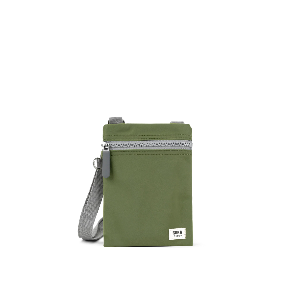 ROKA London - Chelsea XS slingväska med ficka #Färg_Avocado